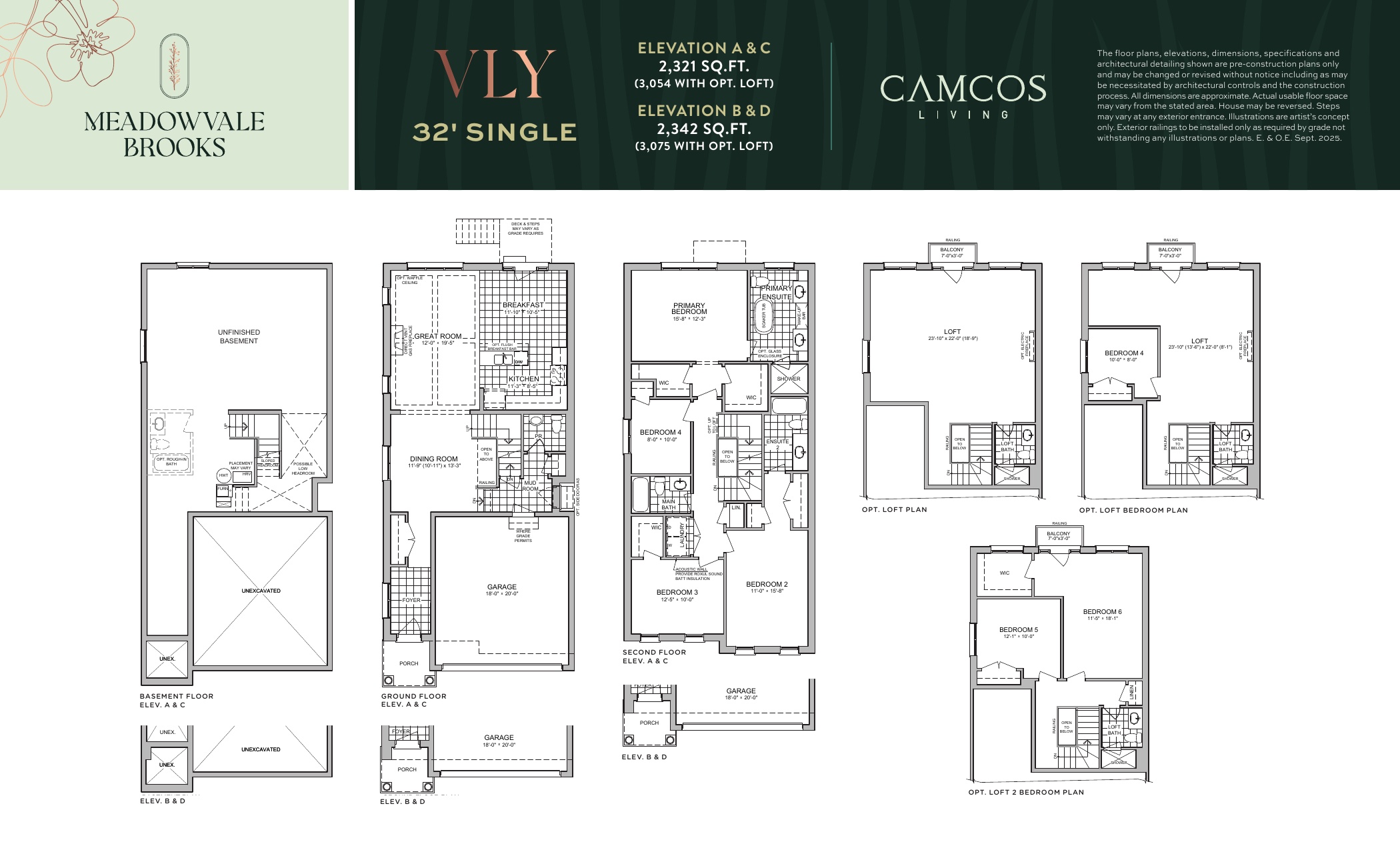 Vly (Loft) - Elevation C - 32ft Detached floor plan