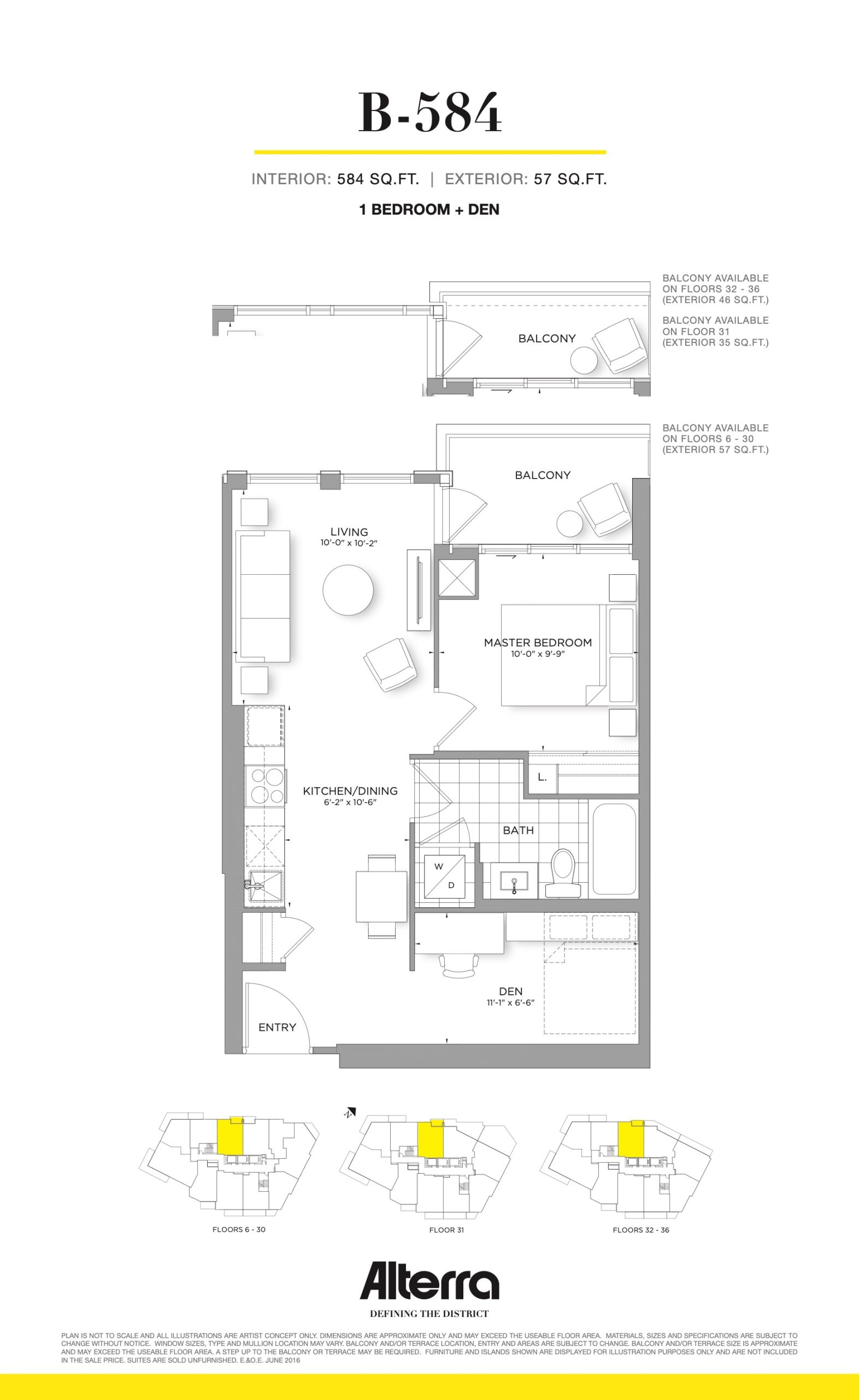 B-584 floor plan