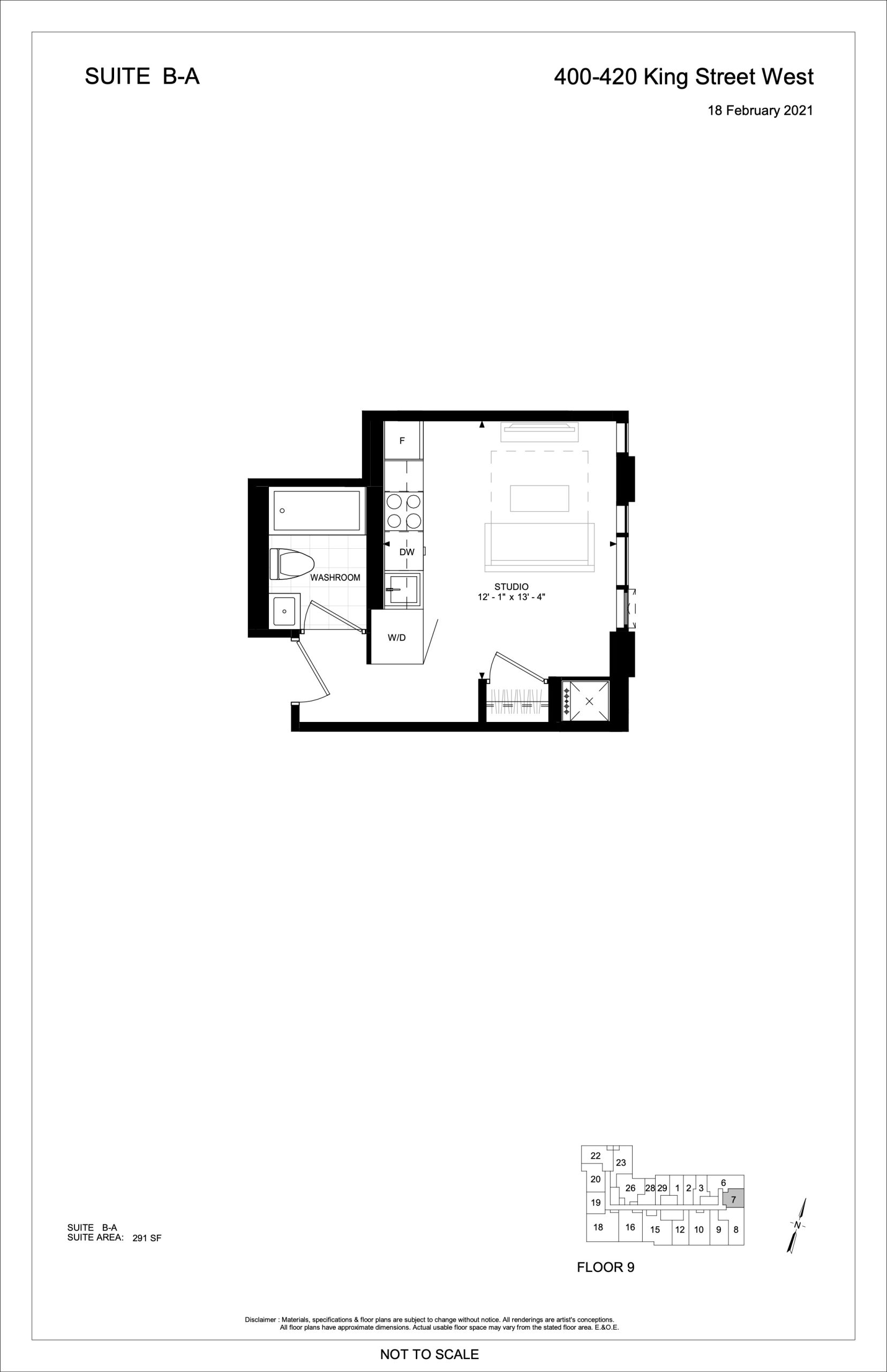 Suite B-A floor plan