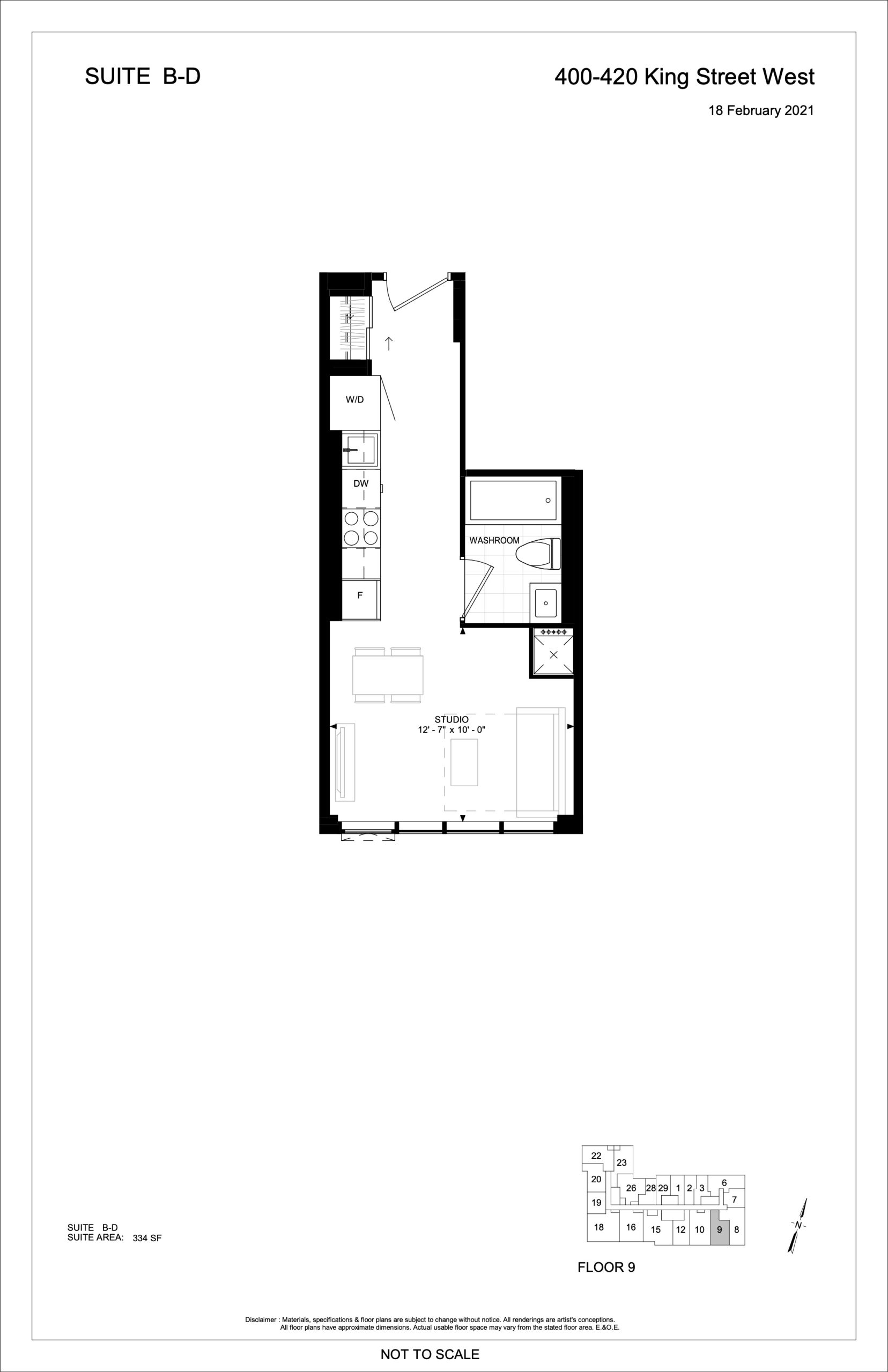 Suite B-D floor plan