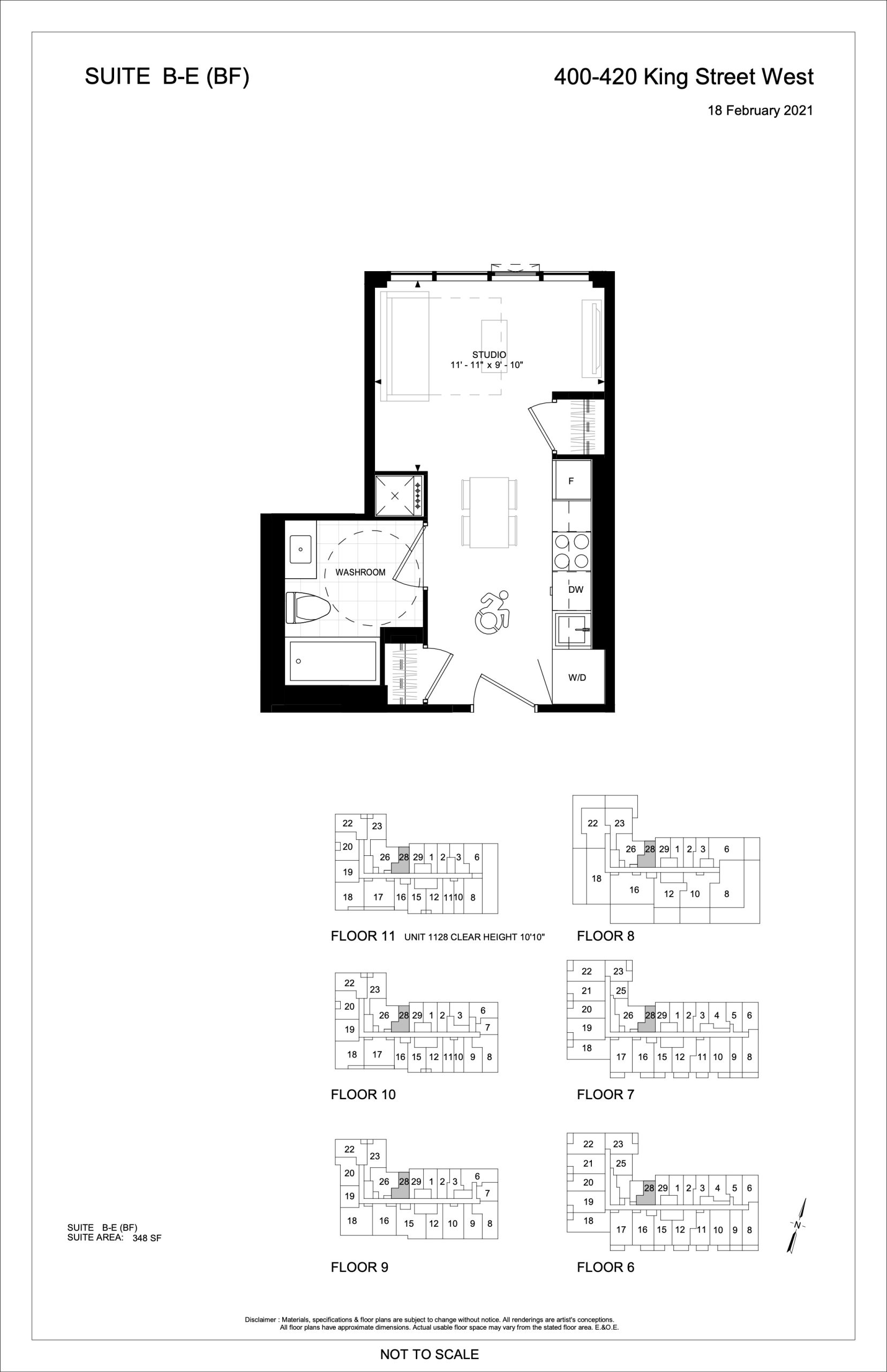 Suite B-E (BF) floor plan