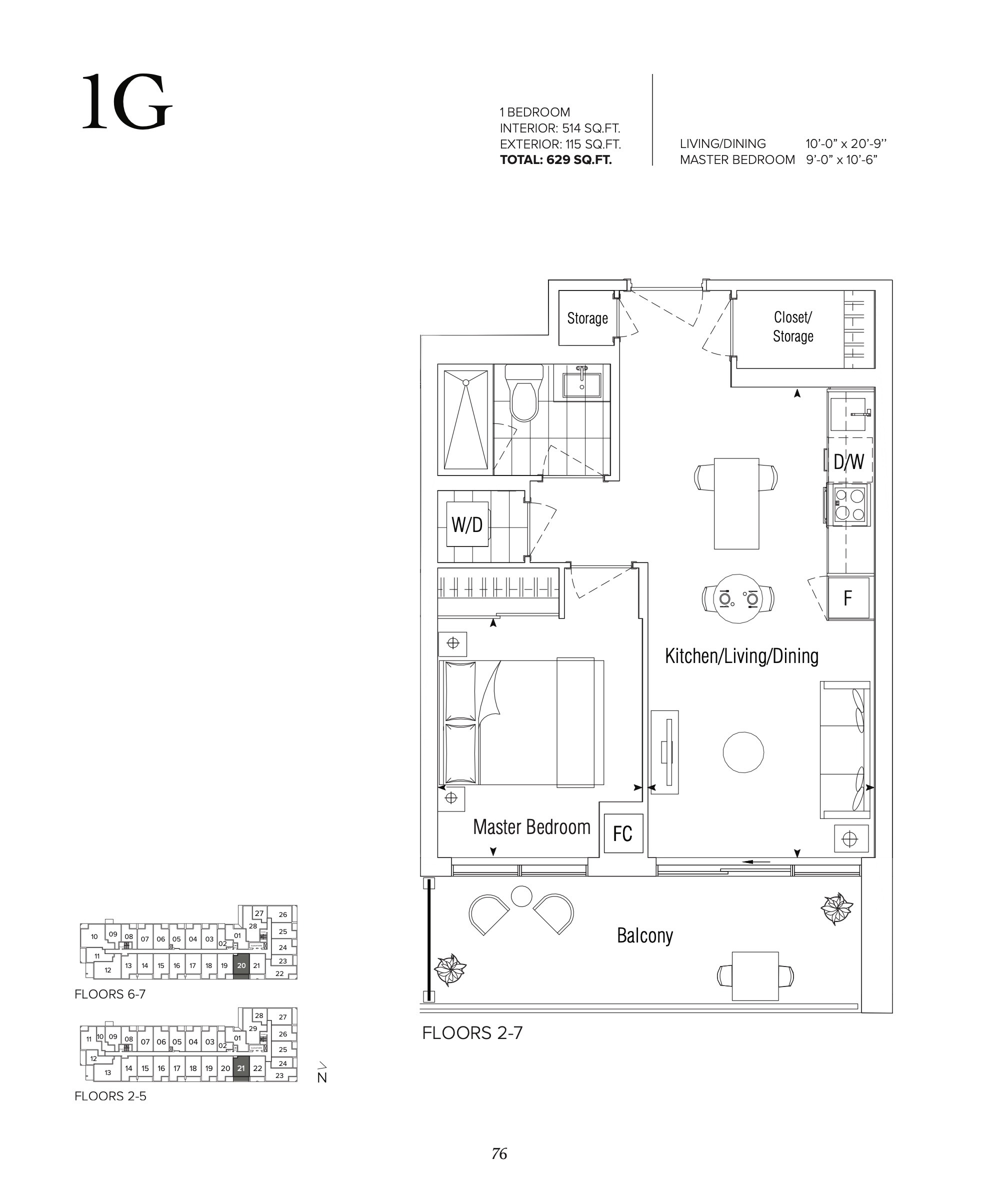 1G floor plan