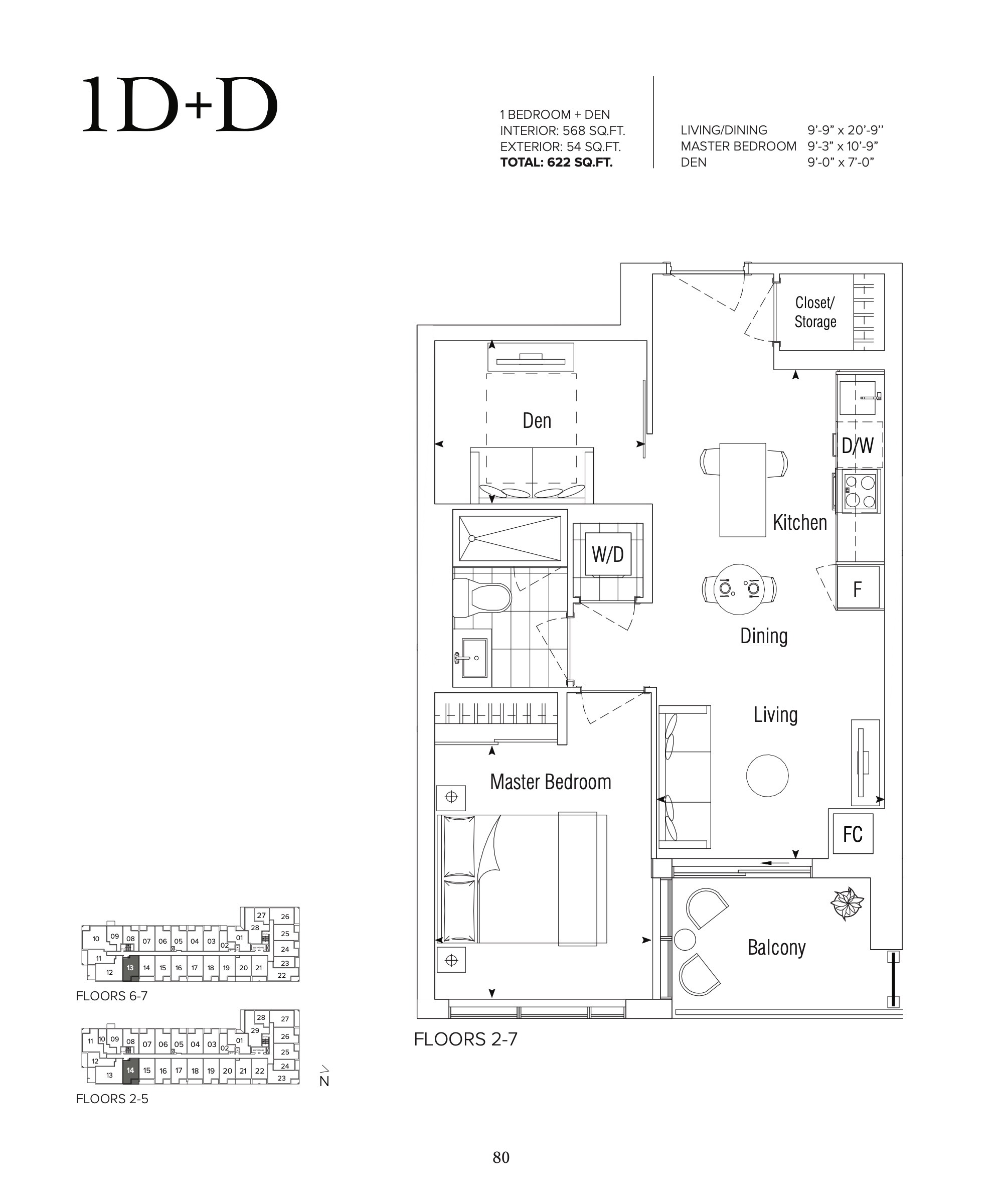 1D+D floor plan