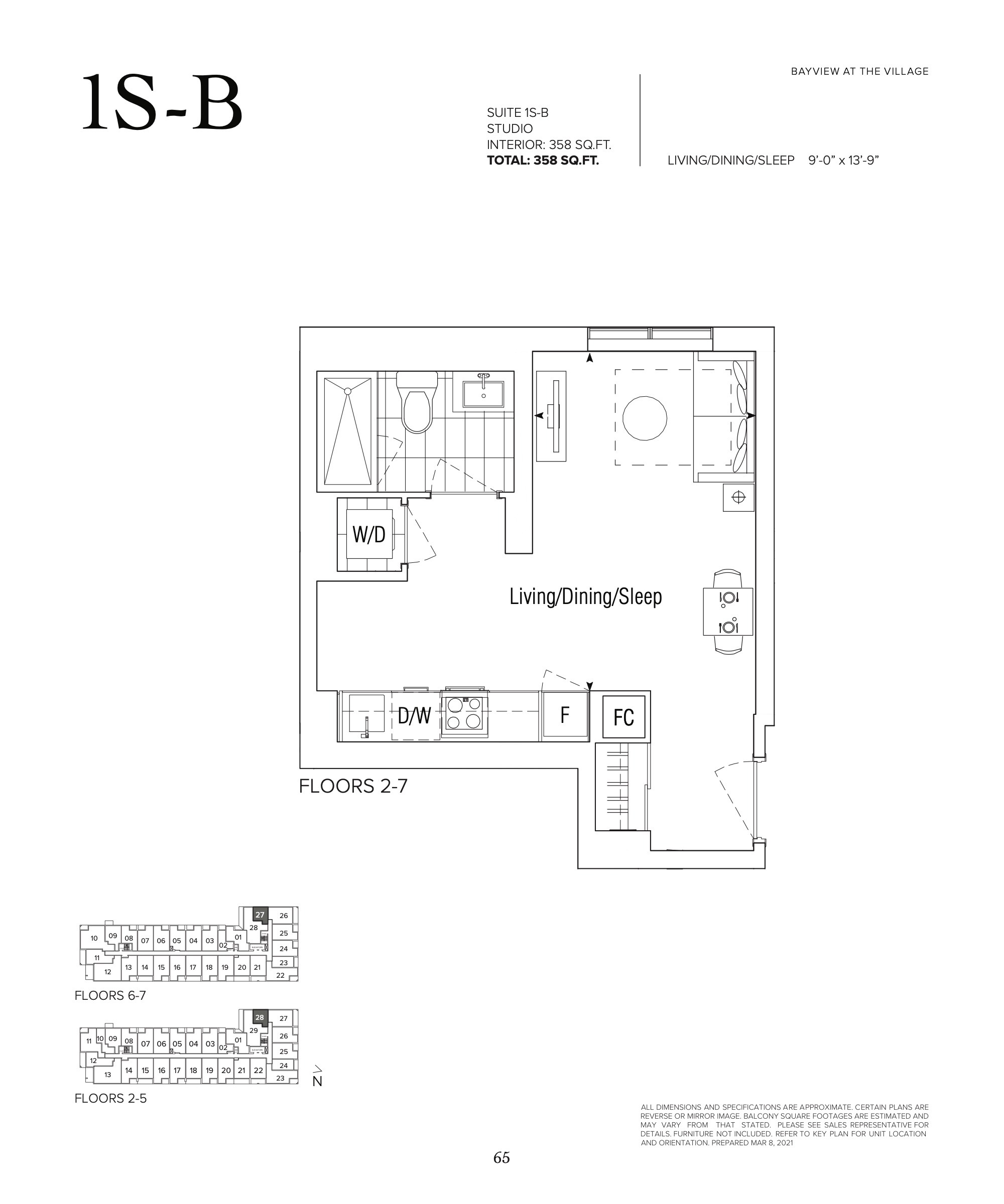 1S-B floor plan