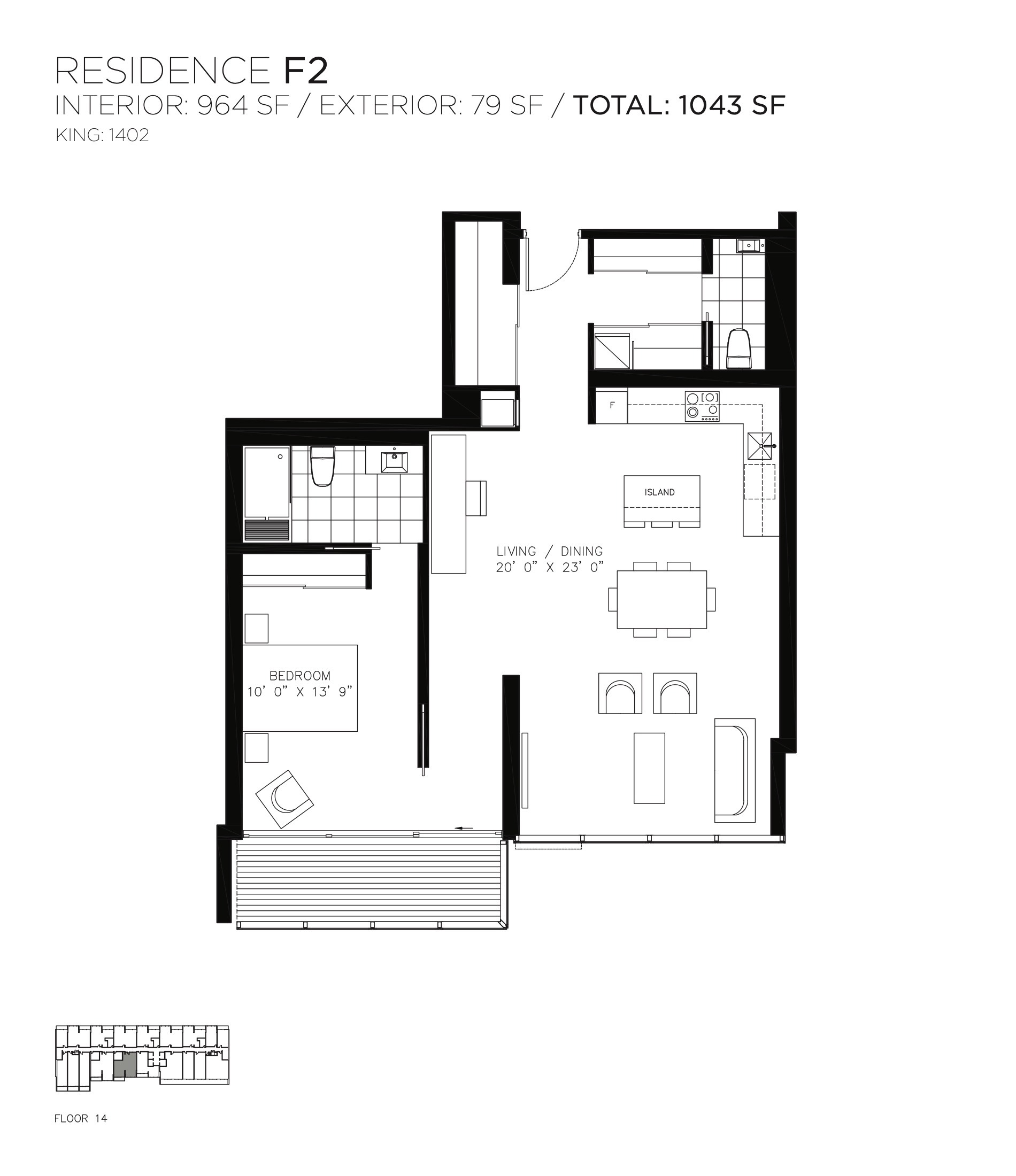 Residence F2 floor plan