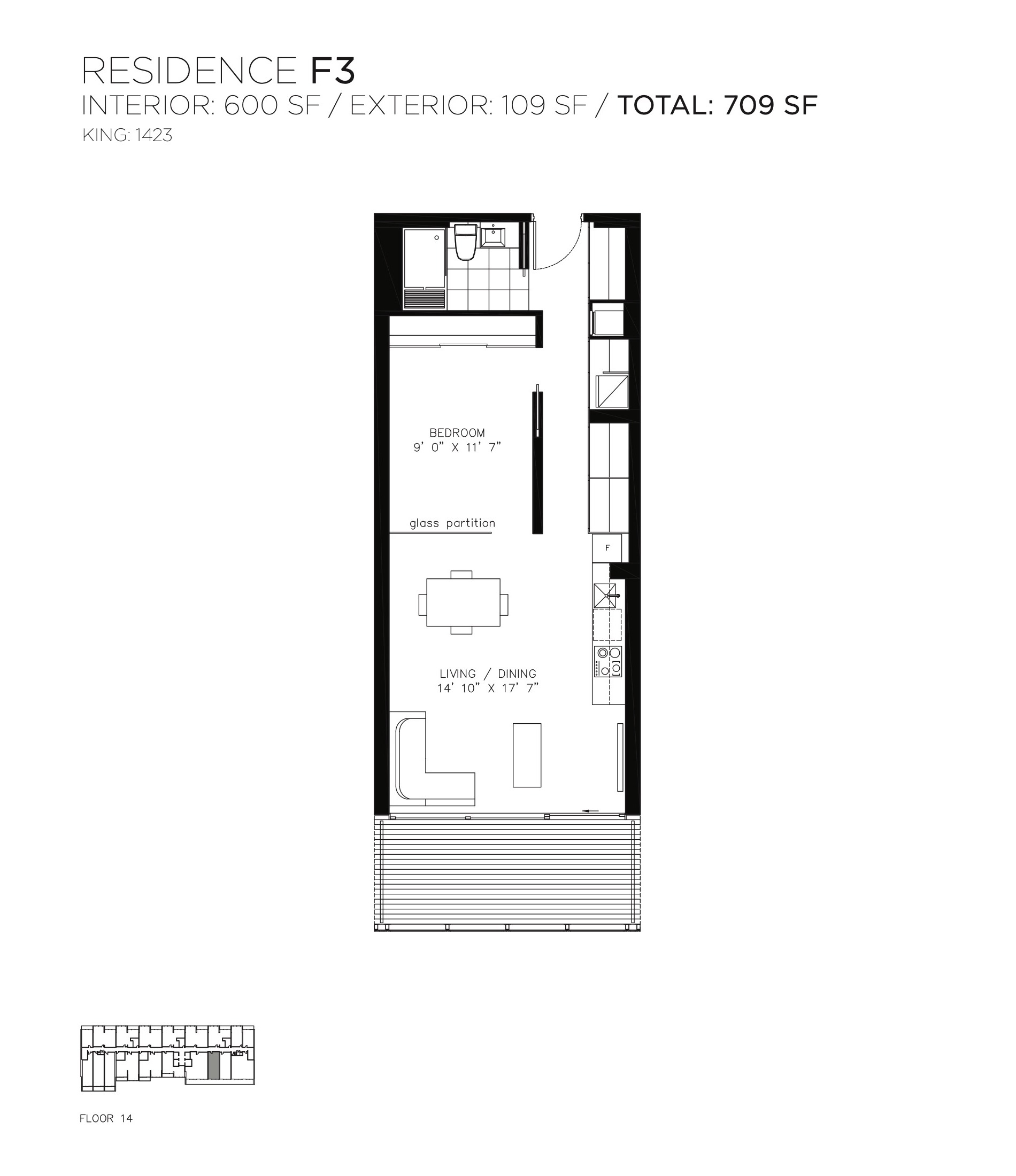 Residence F3 floor plan