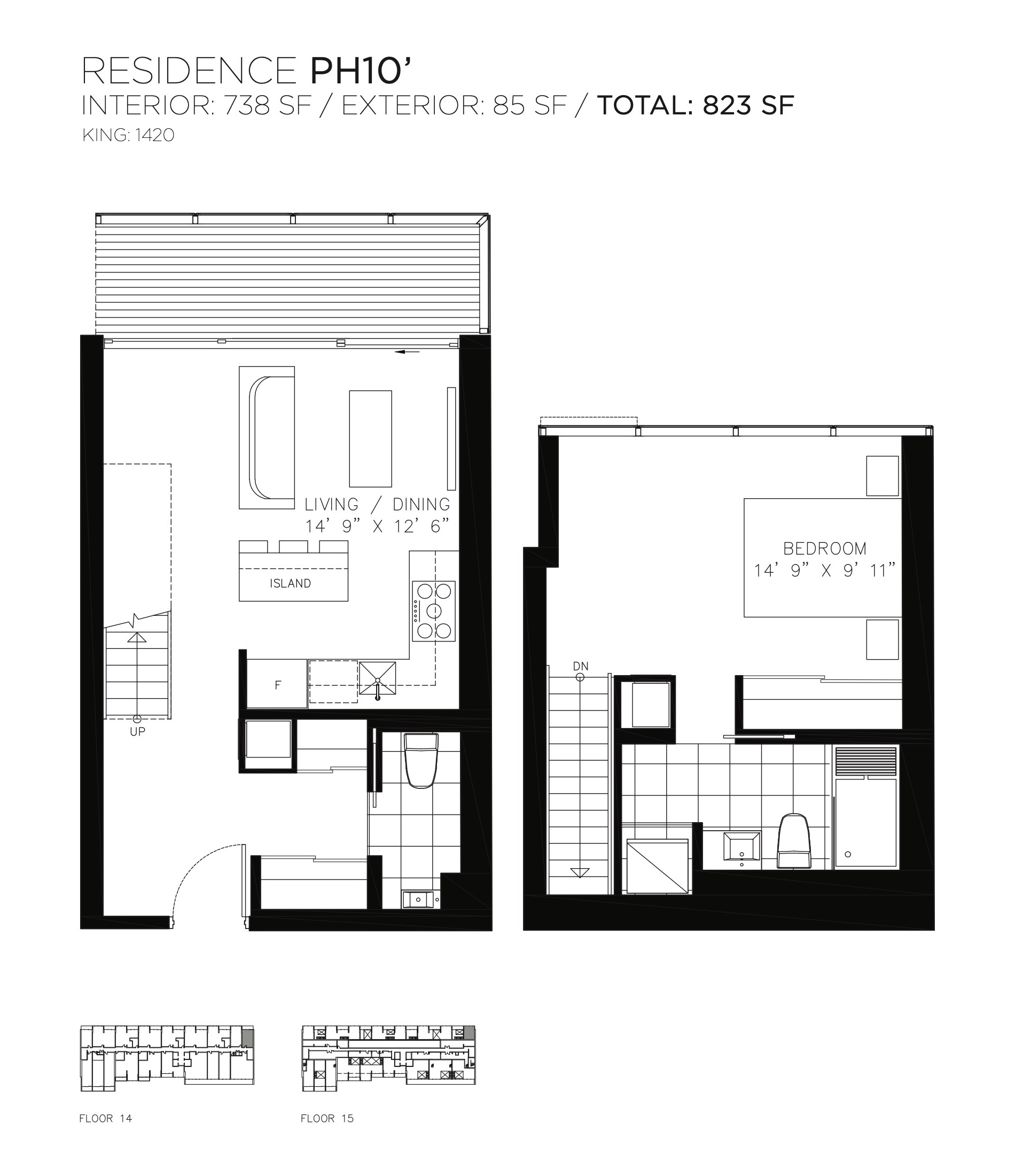 Residence PH10' floor plan