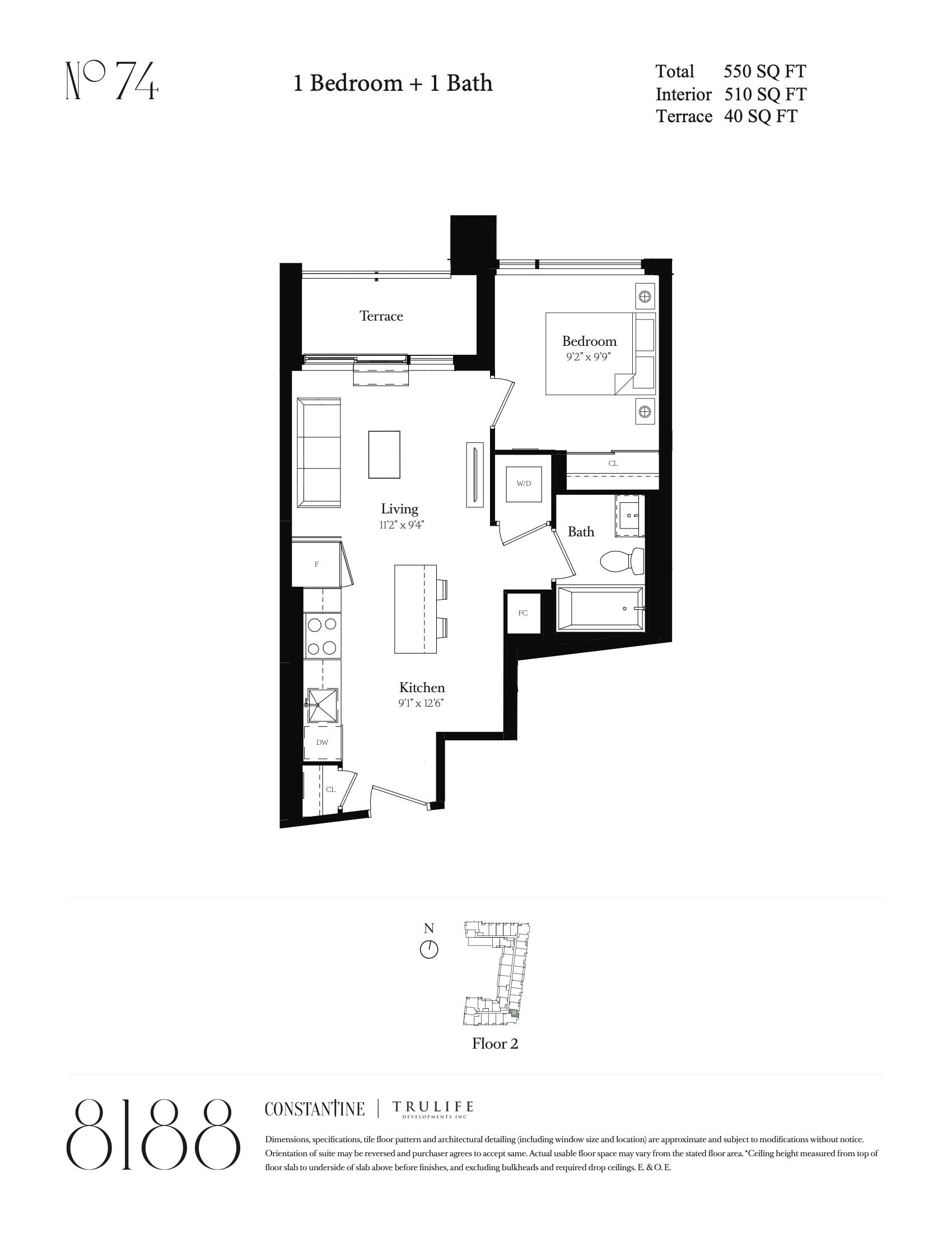 No 74 floor plan