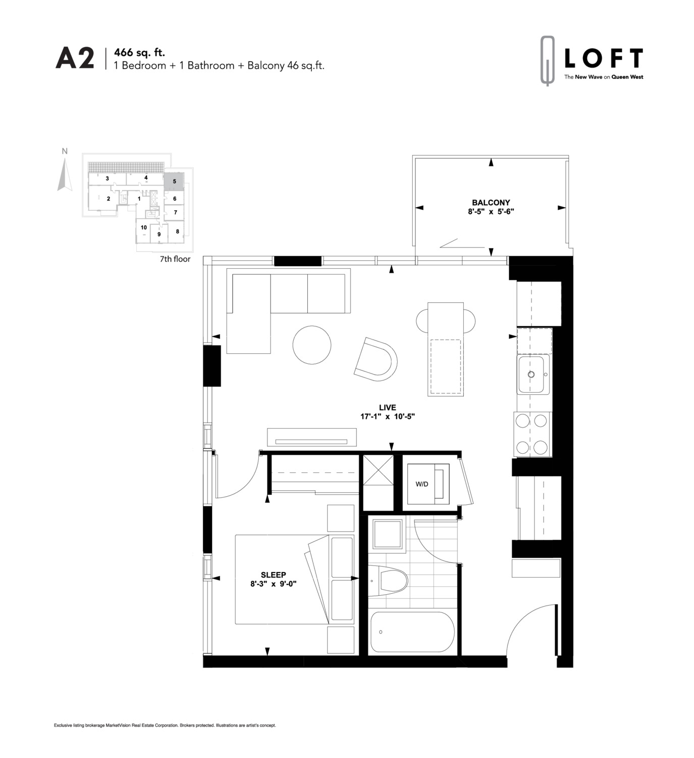 A2 floor plan