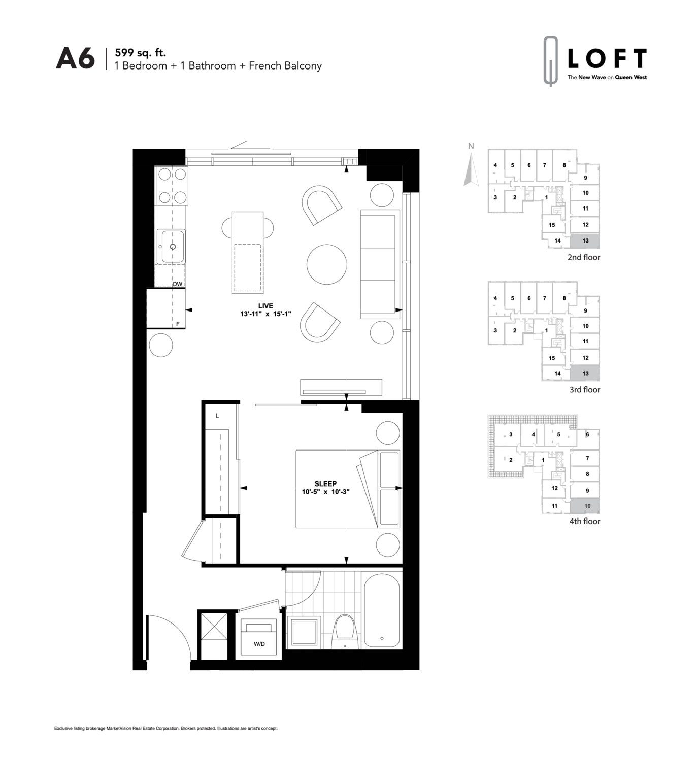 A6 floor plan