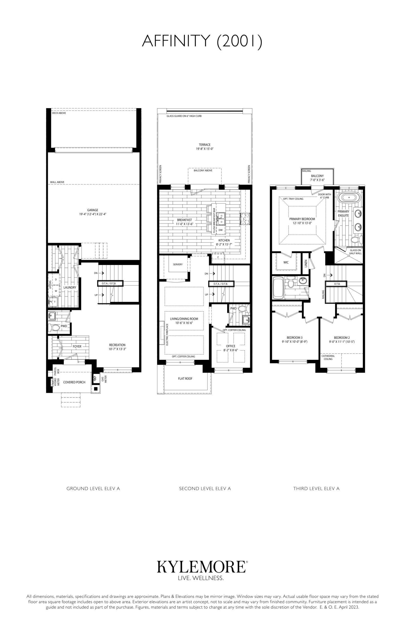 Affinity (2001) Elev. A floor plan