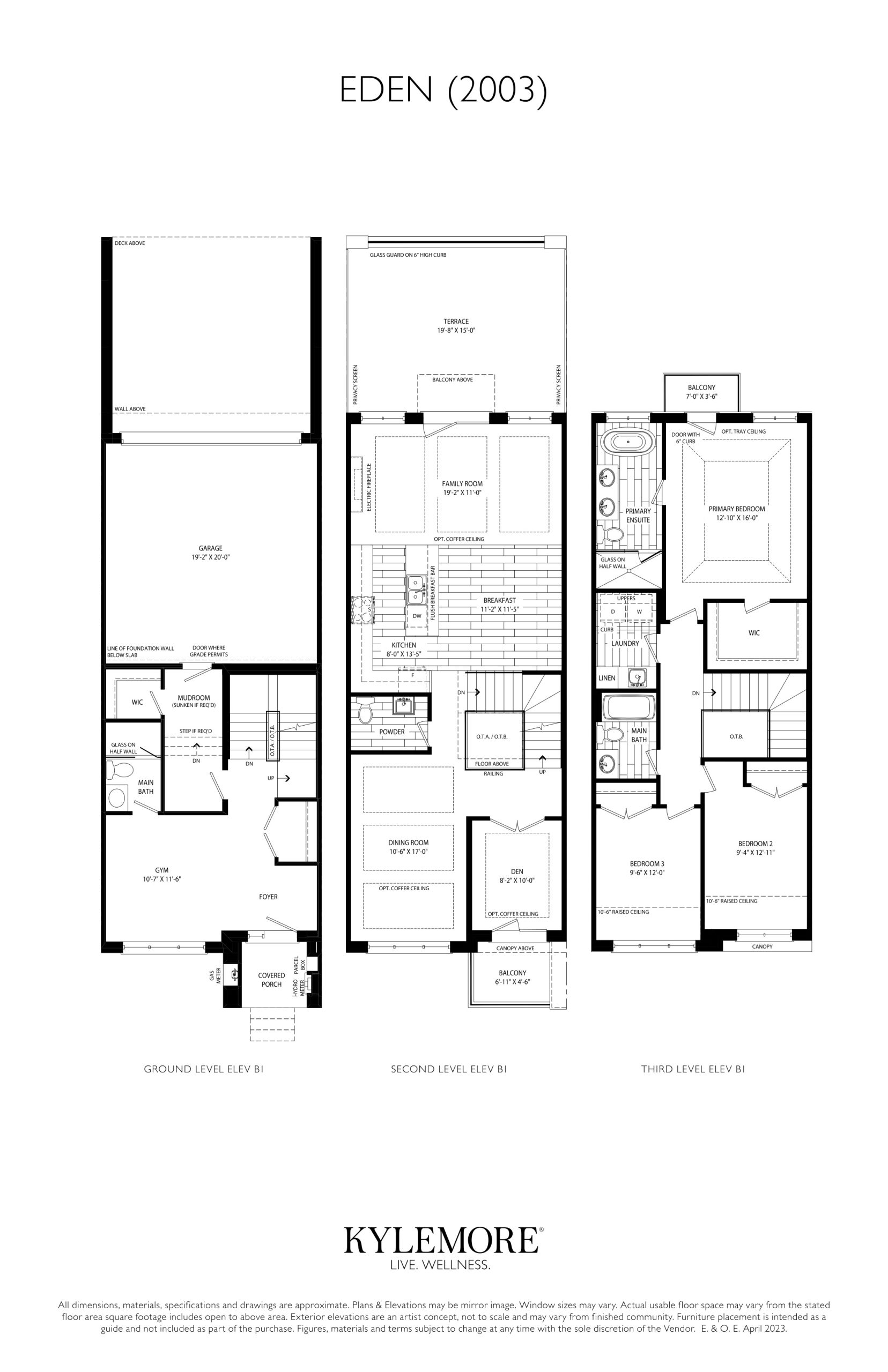 Eden (2003) Elev. B1 floor plan
