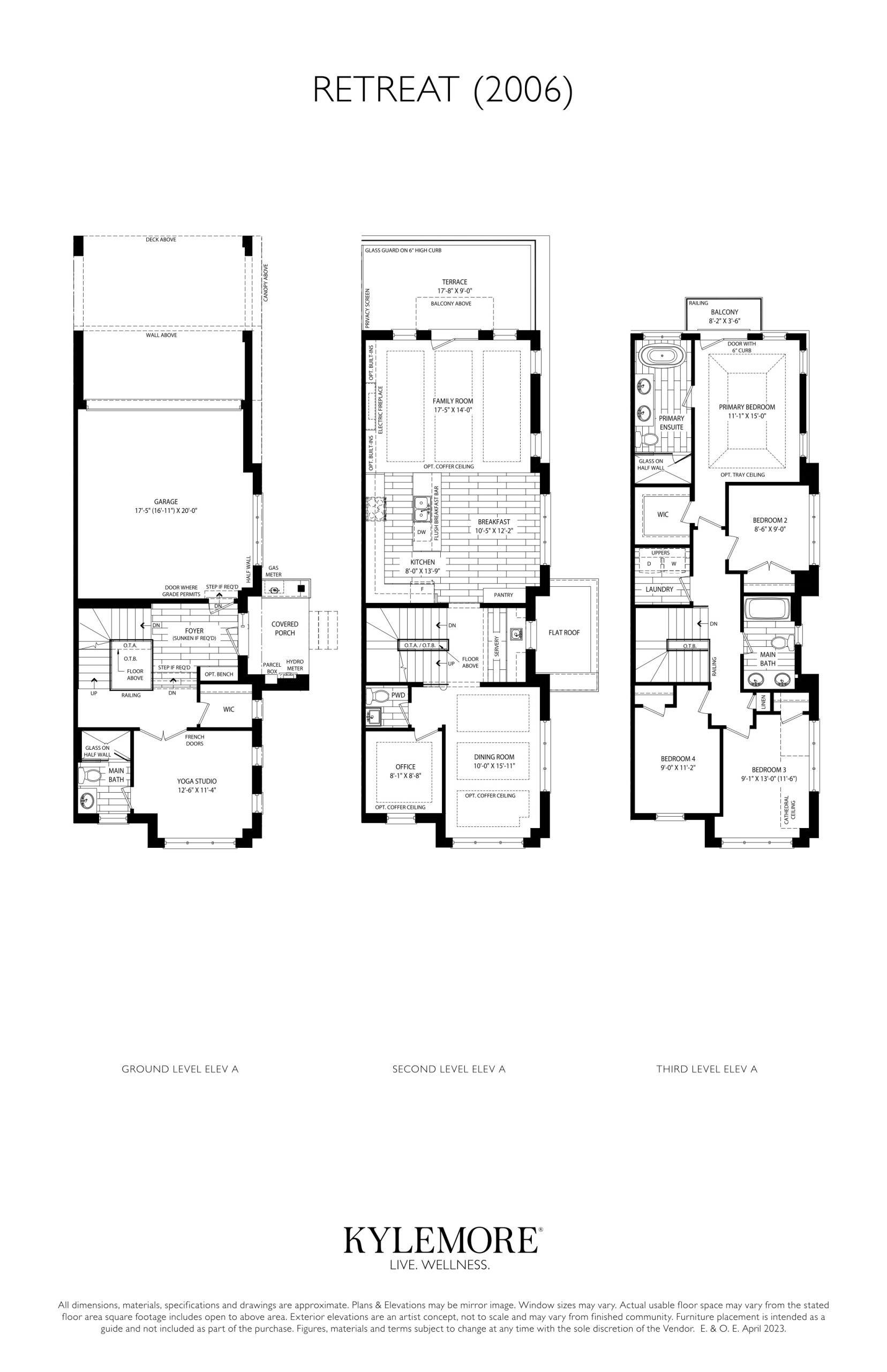 Retreat (2006) Elev. A floor plan