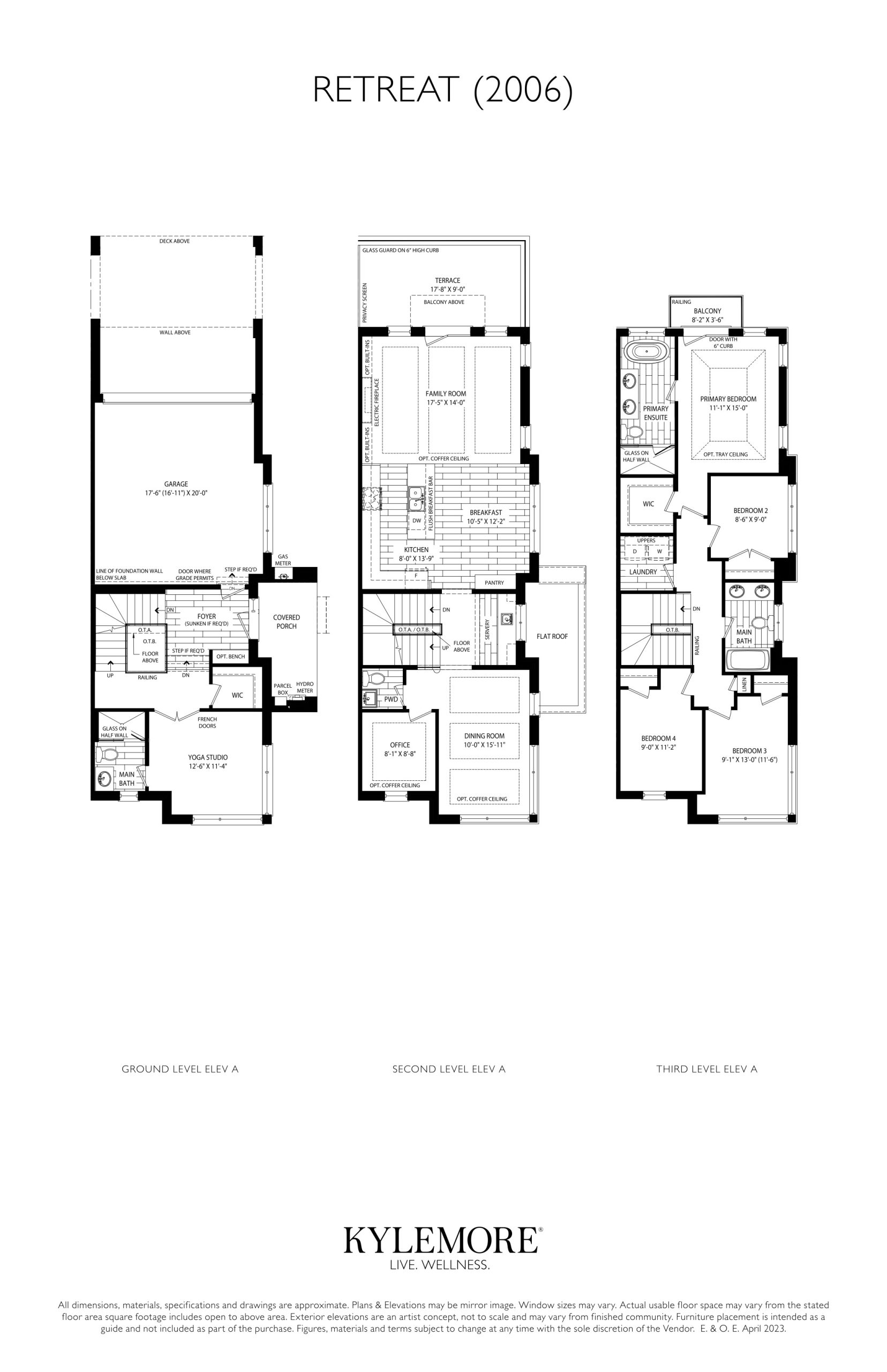 Retreat (2006) Elev. B floor plan