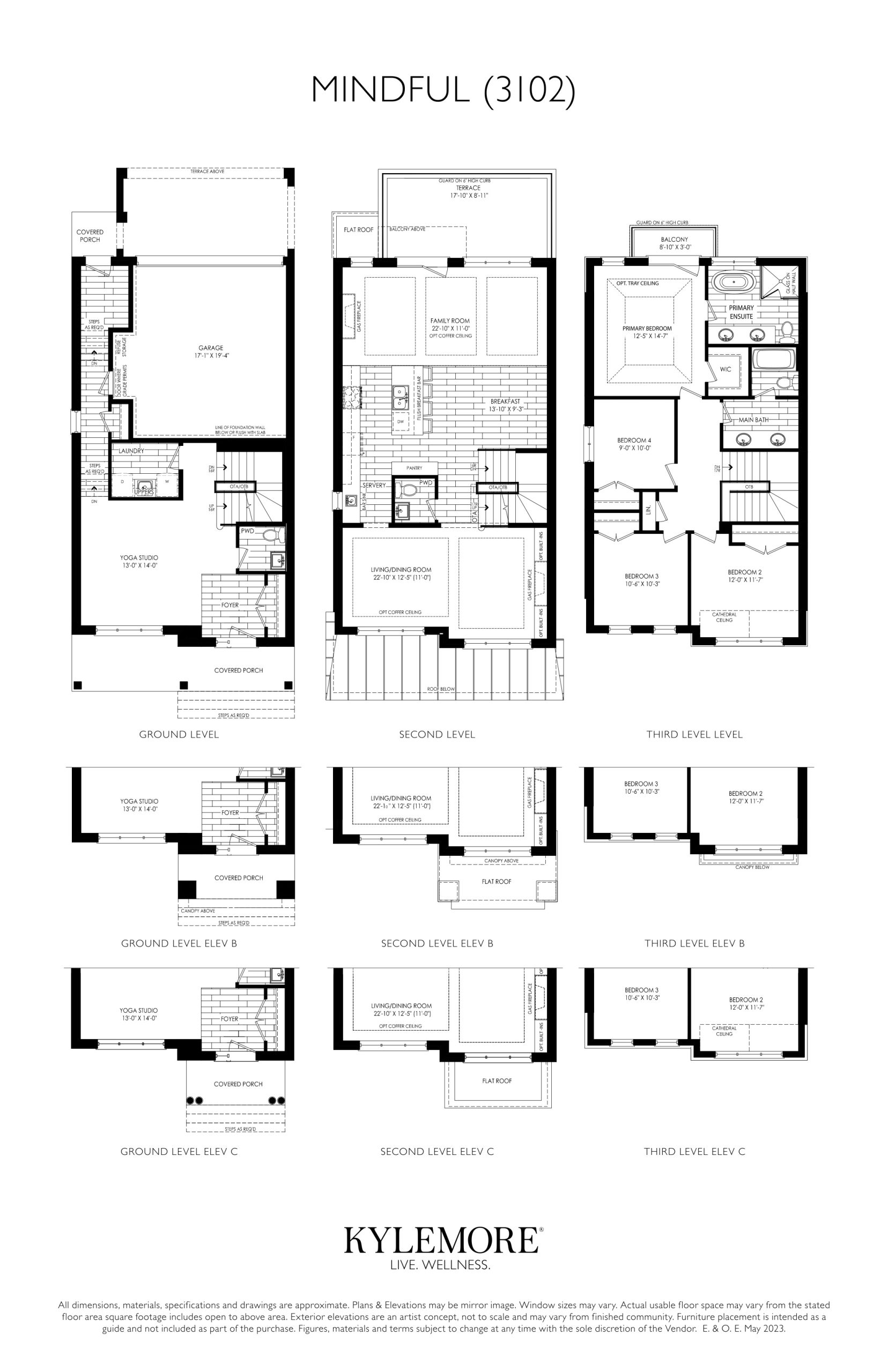 Mindful (3102) Elev. A - C floor plan