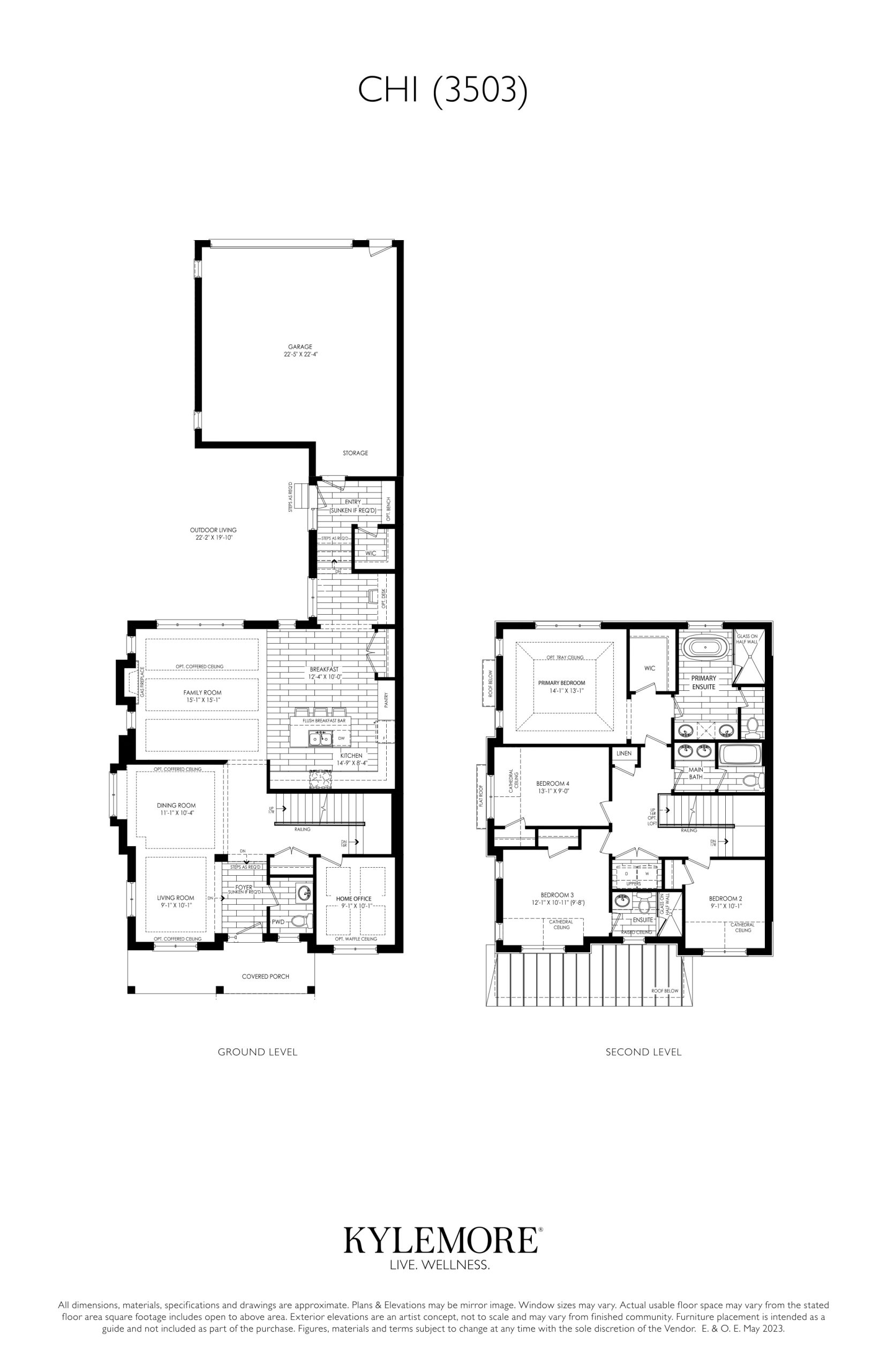 Chi (3503) Elev. A floor plan