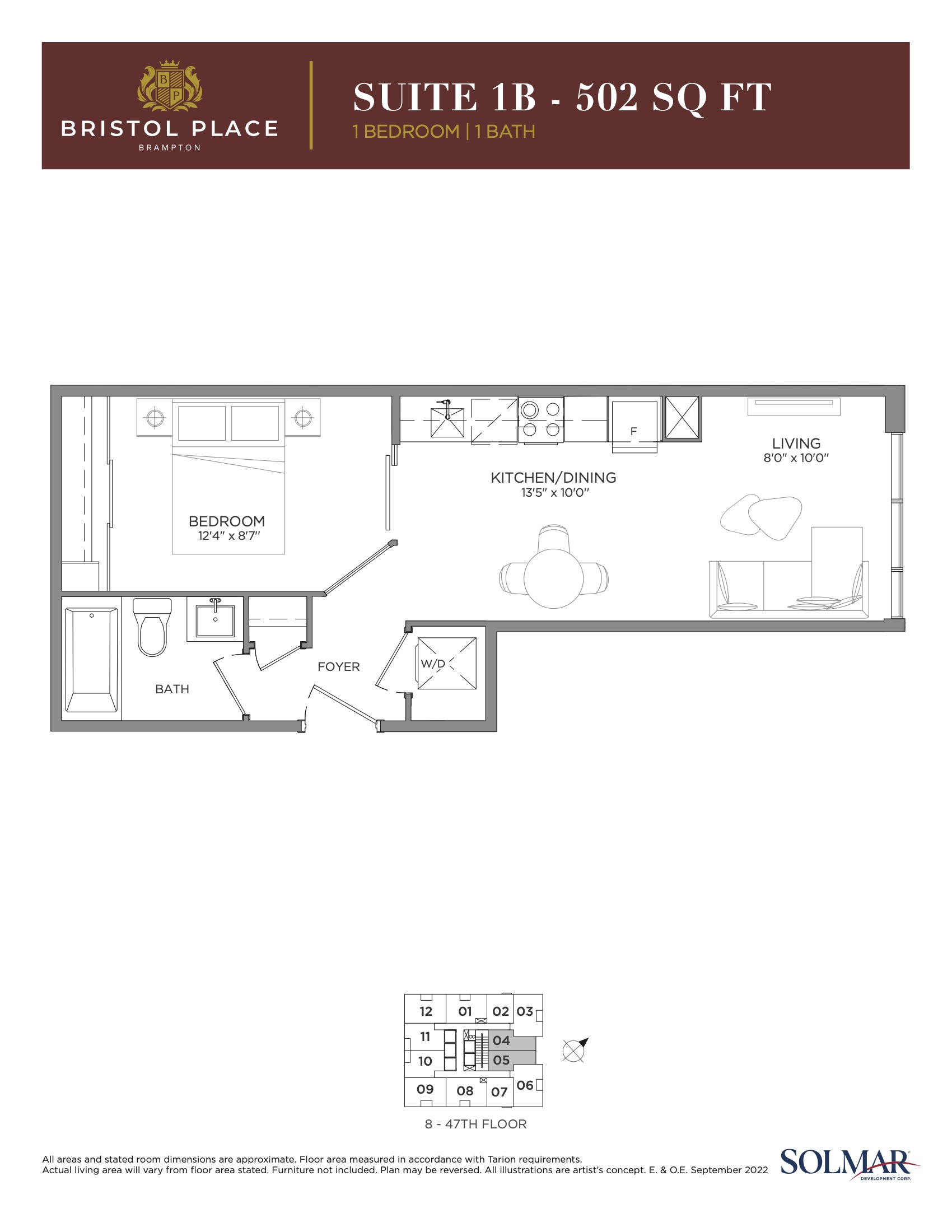 Suite 1B floor plan