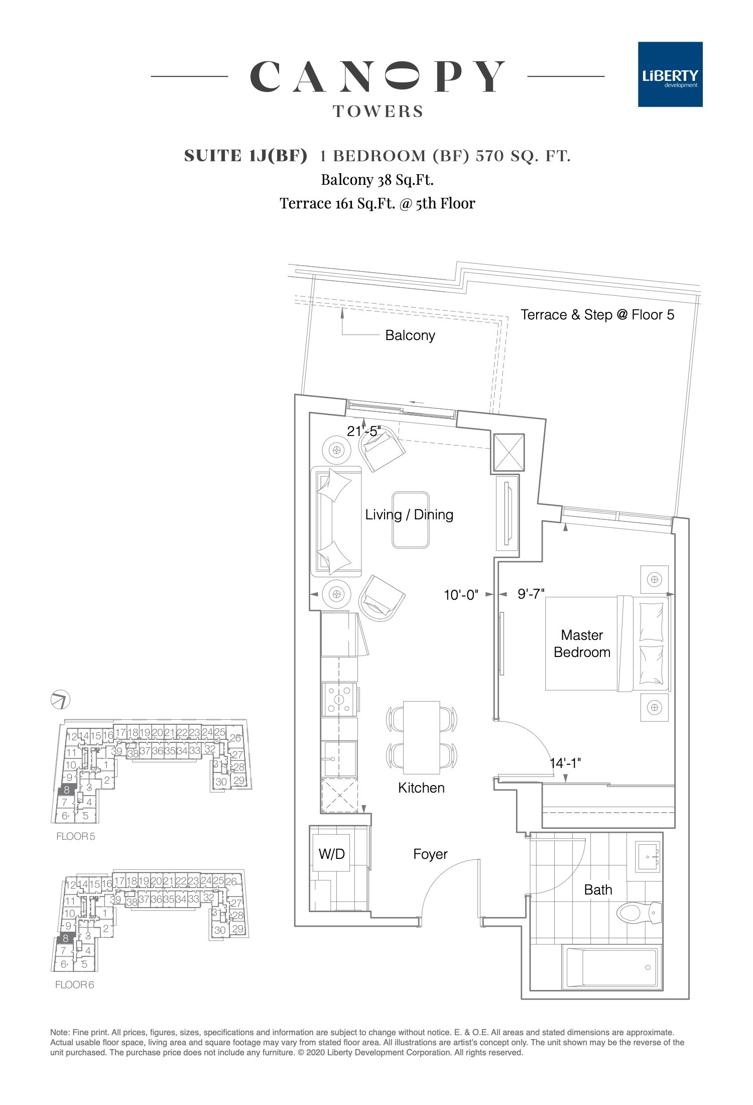Suite 1J(BF) floor plan