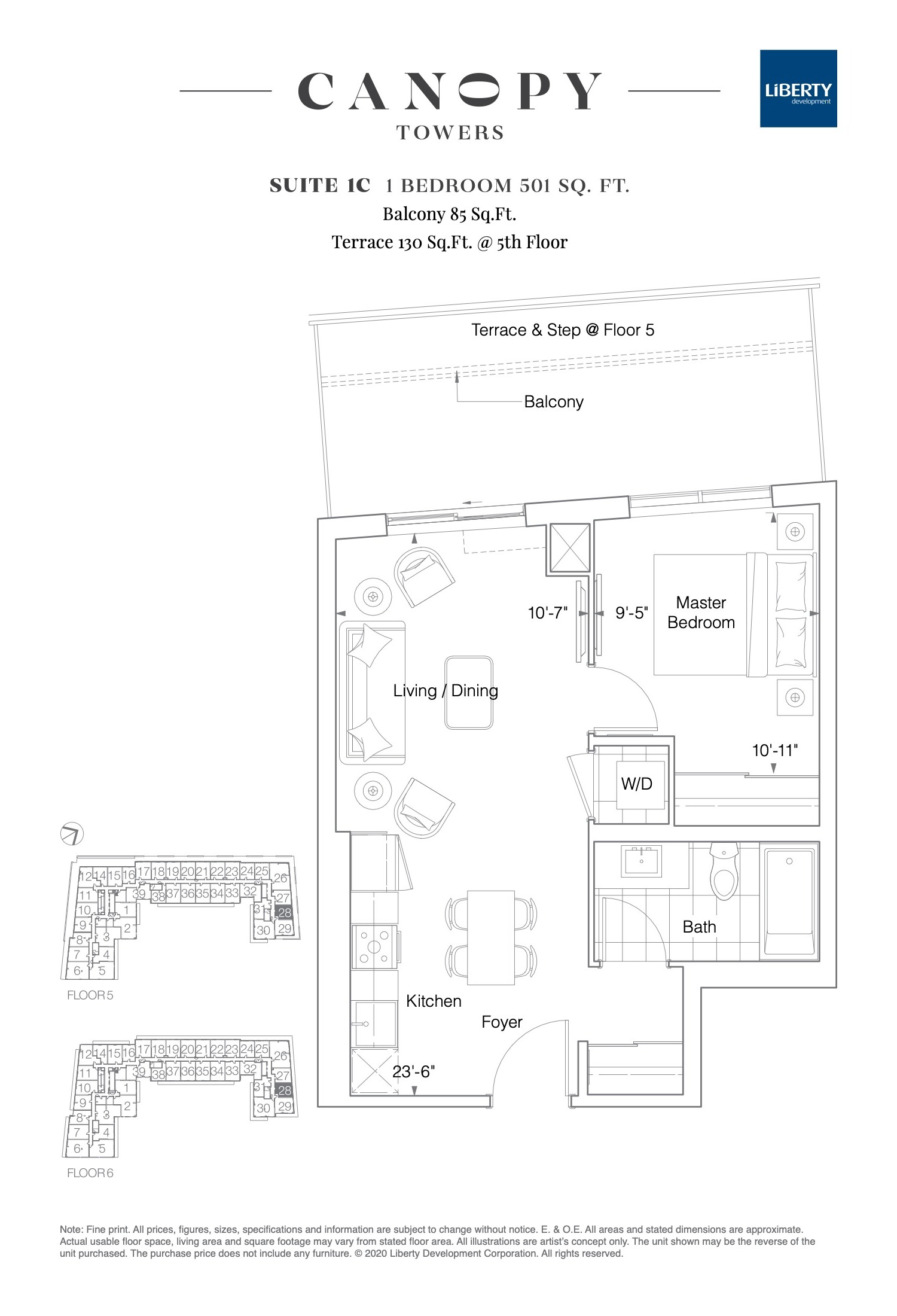 Suite 1C floor plan