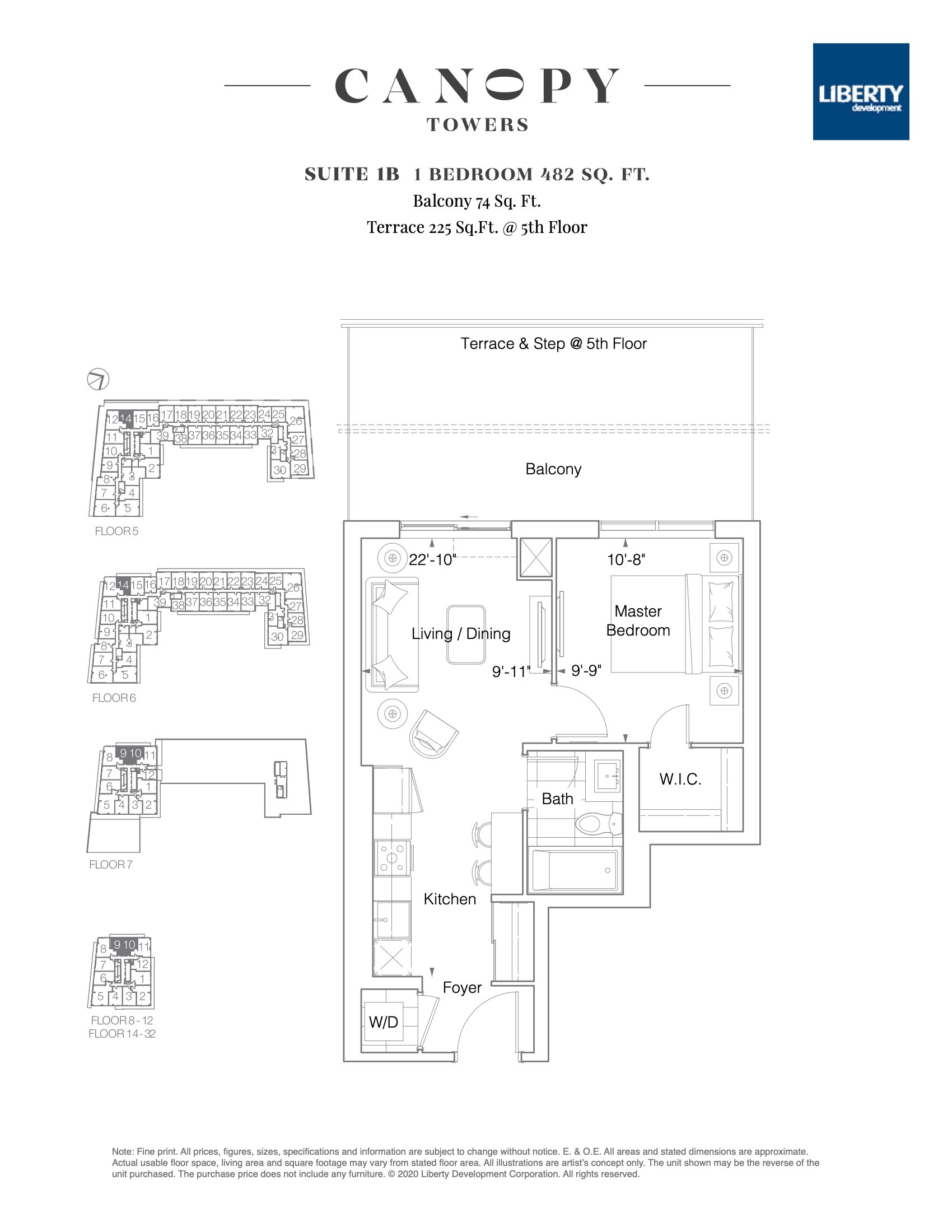 Suite 1B floor plan