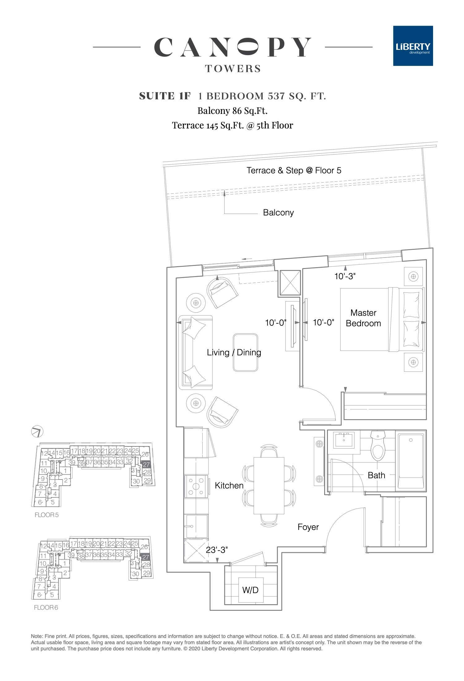 Suite 1F floor plan