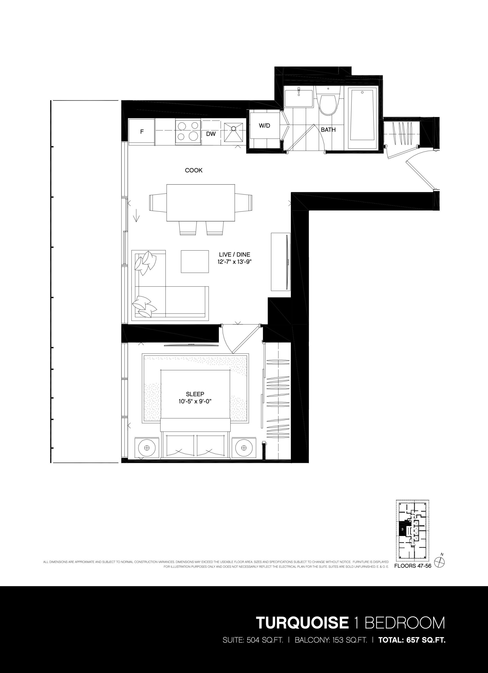 Turquoise floor plan