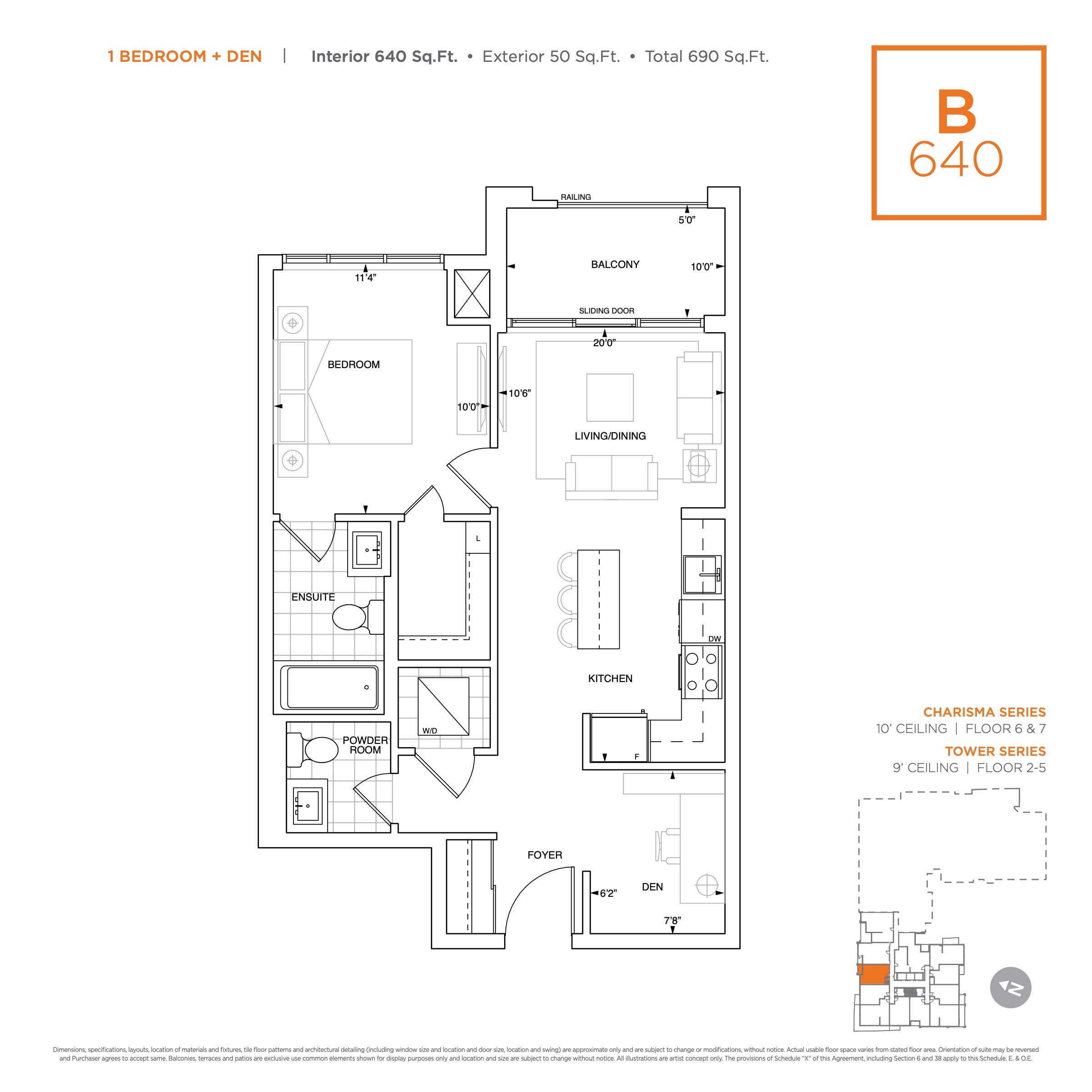 B640 floor plan
