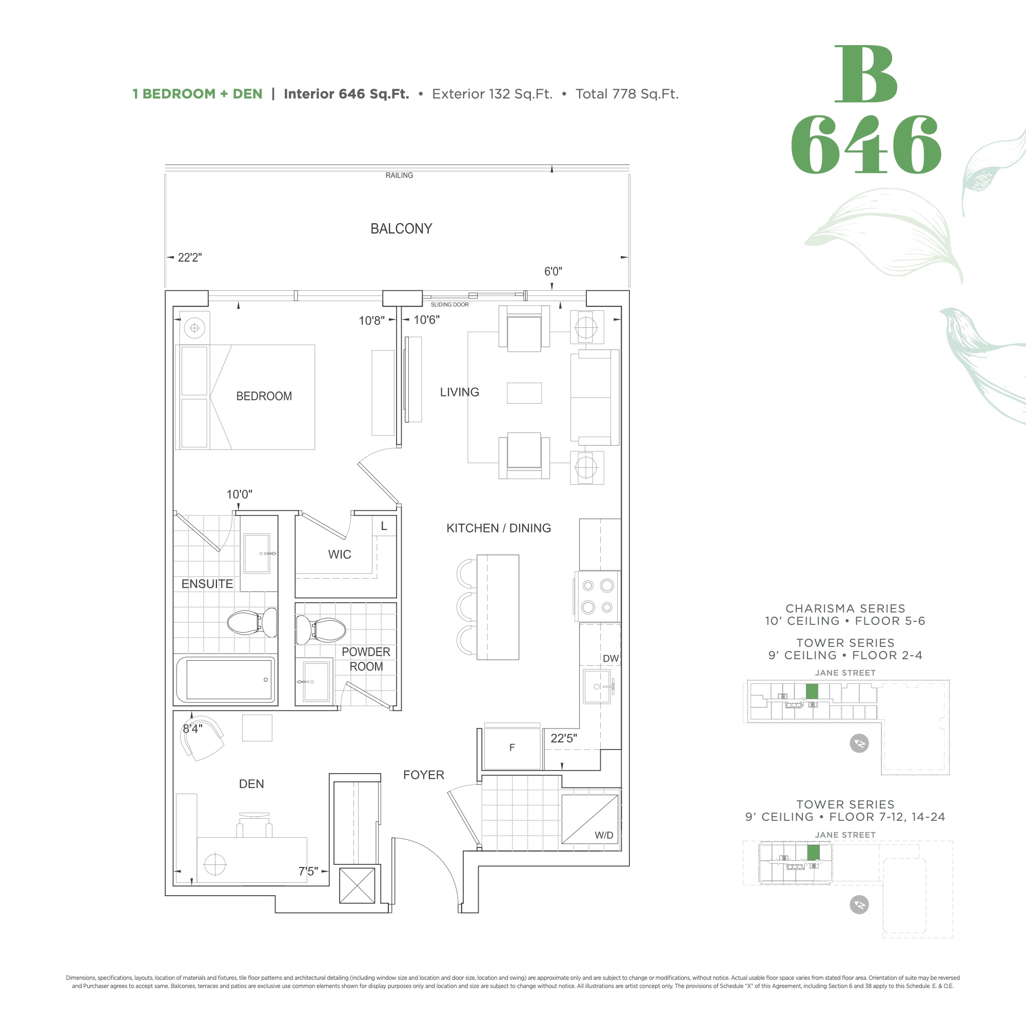 B646 floor plan