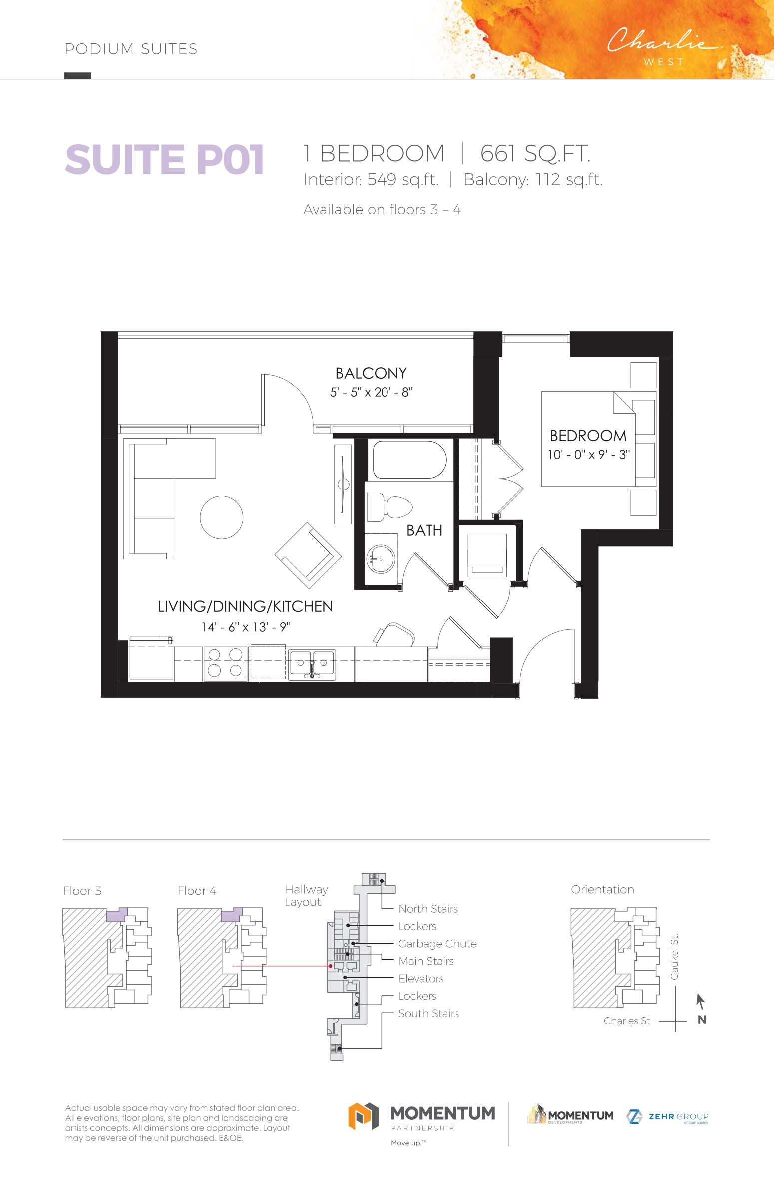 Suite P01 floor plan