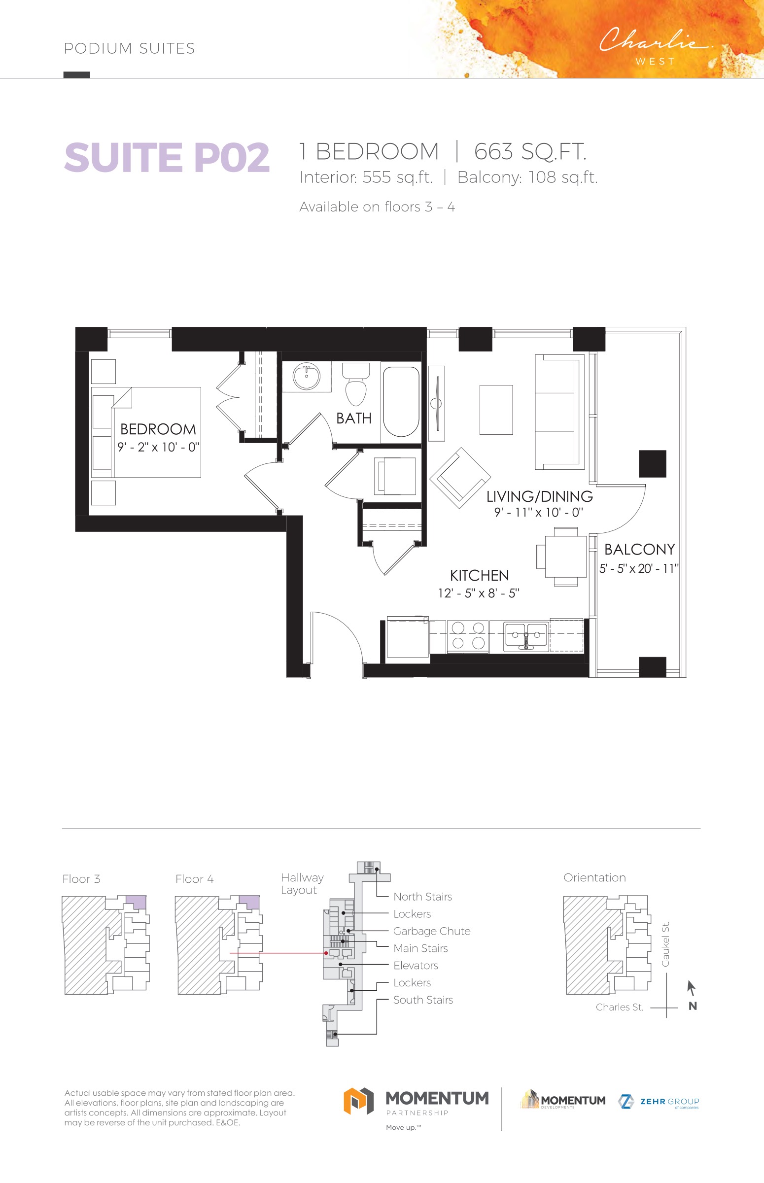 Suite P02 floor plan