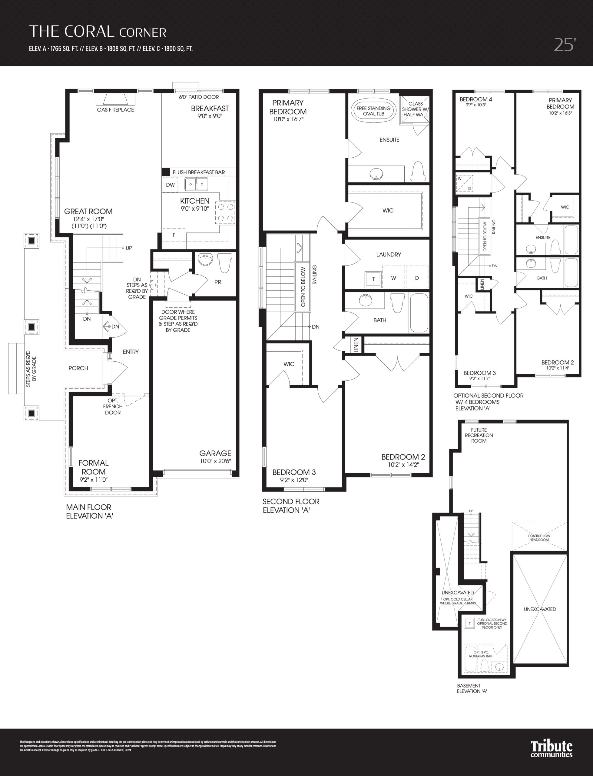 The Coral - Corner floor plan