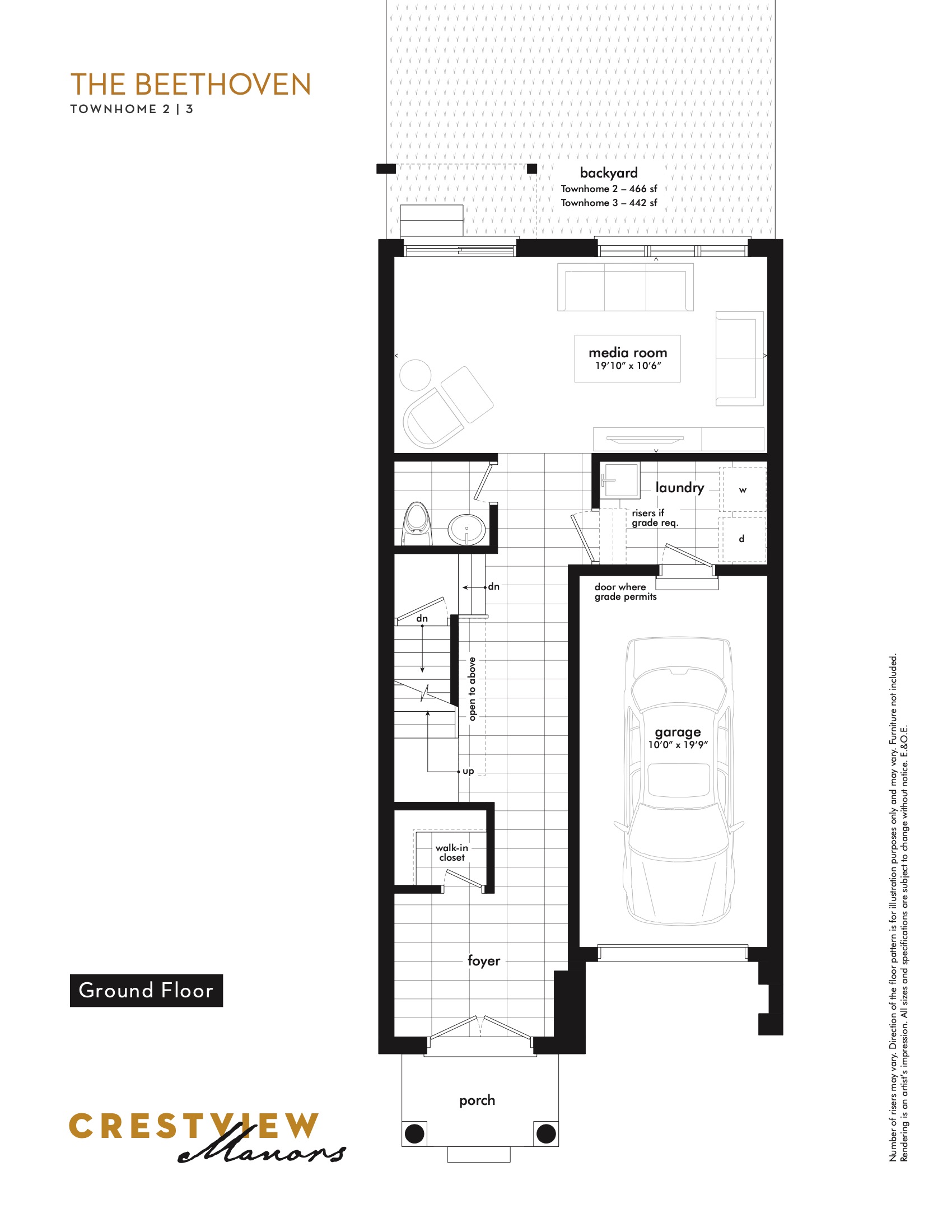 The Beethoven - Ground Floor floor plan