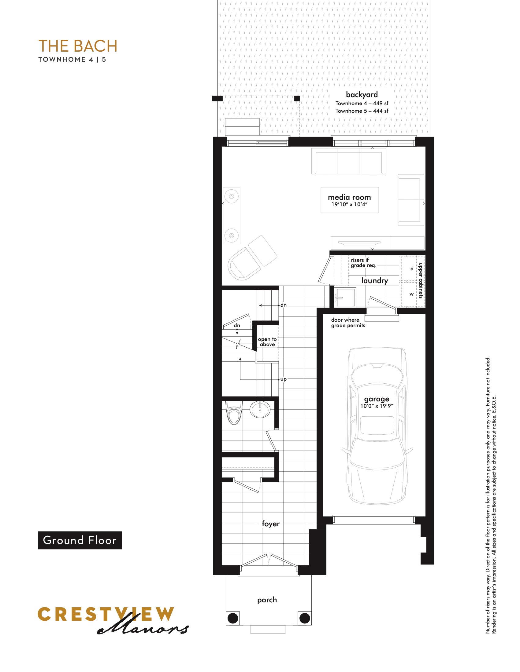 The Bach - Ground Floor floor plan