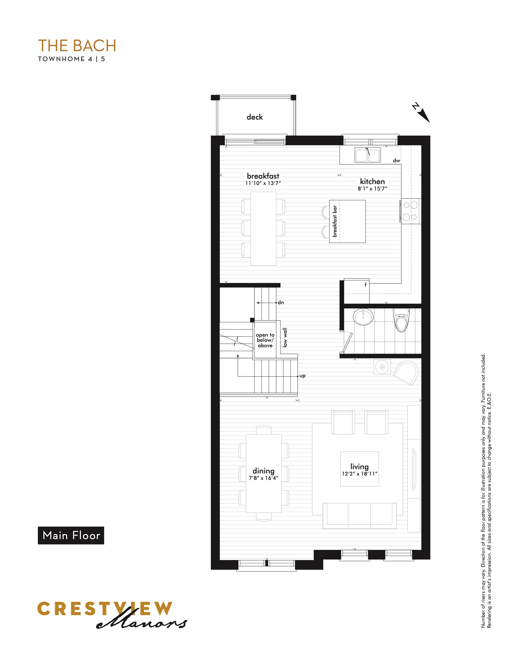 The Bach - Main Floor floor plan