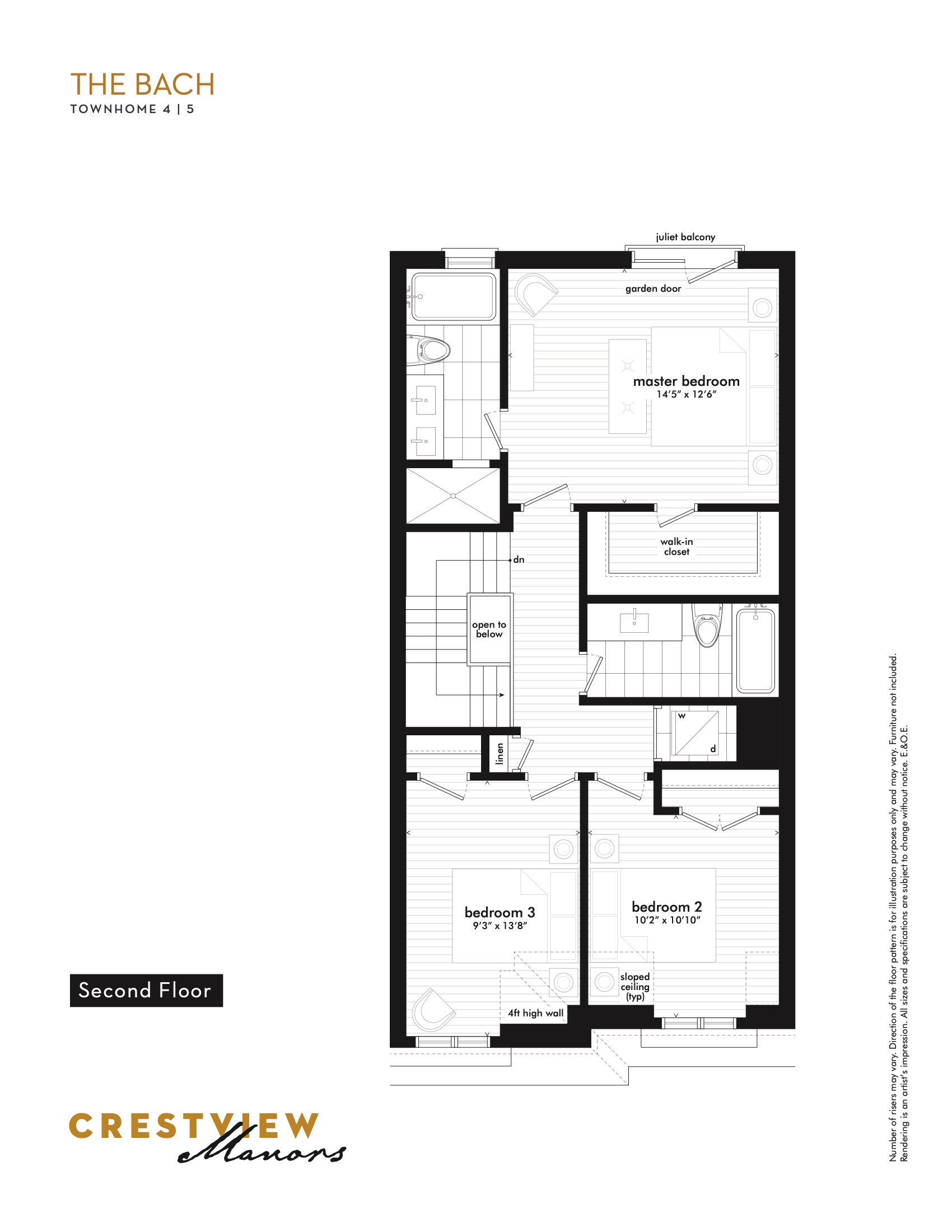 The Bach - Second Floor floor plan