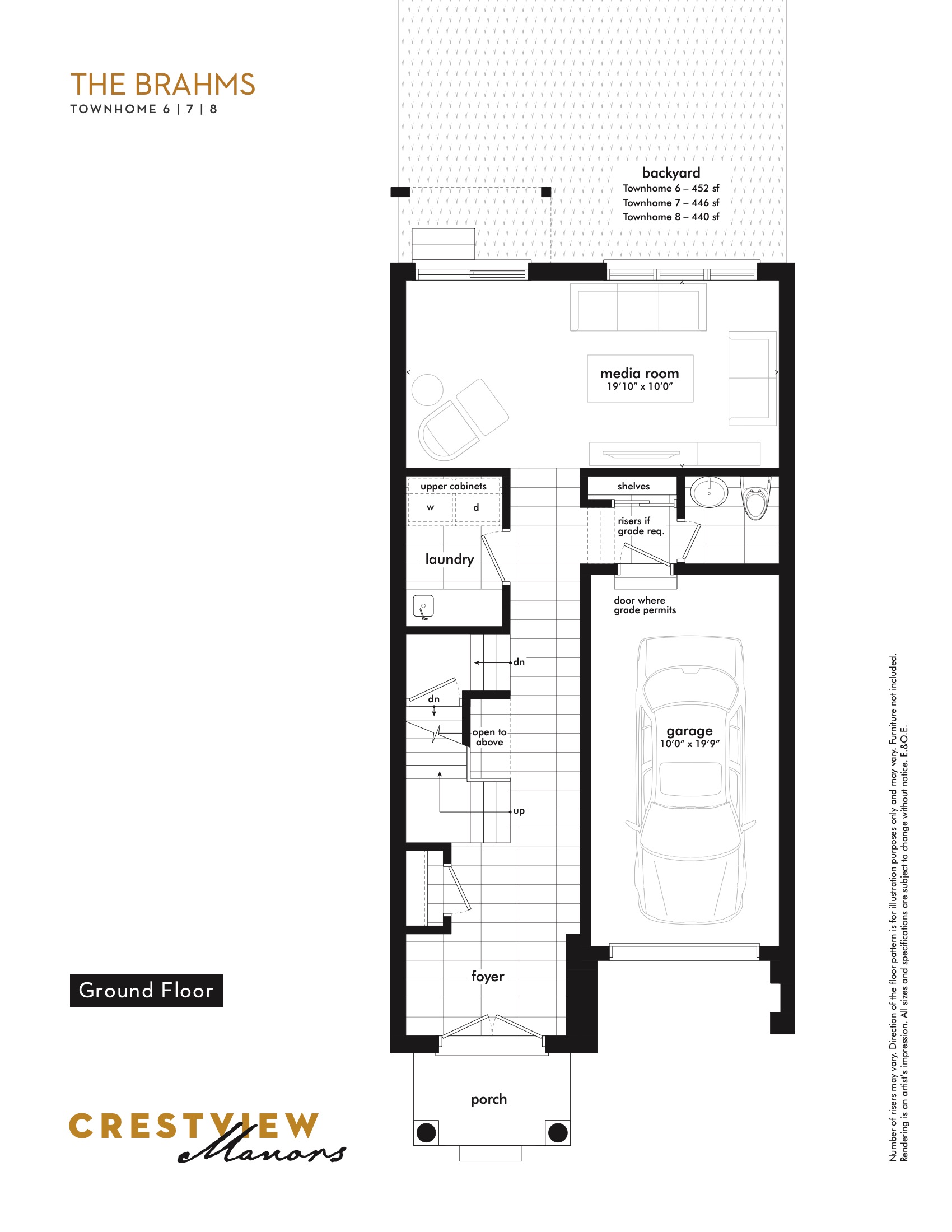 The Brahms - Ground Floor floor plan