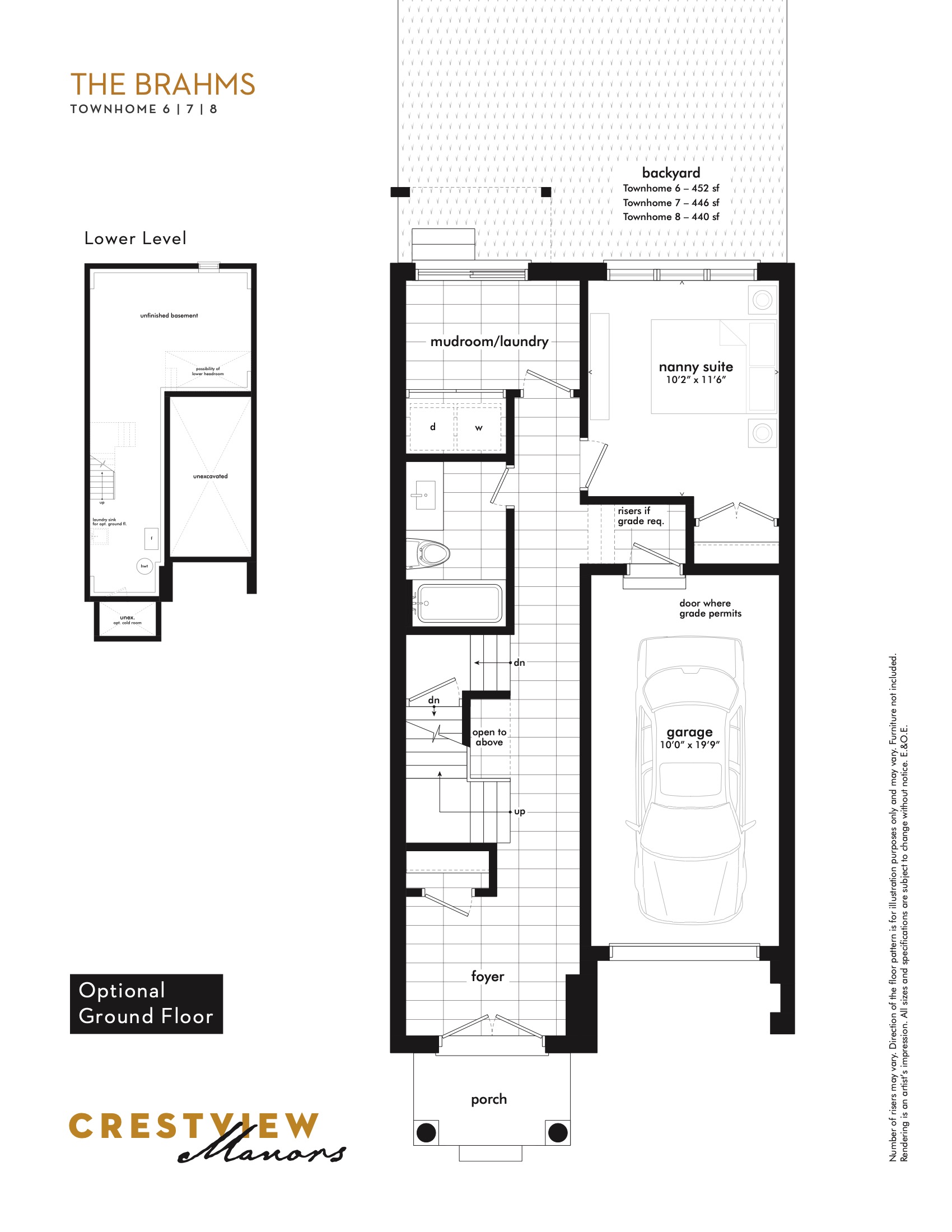 The Brahms - Optional Ground Floor floor plan