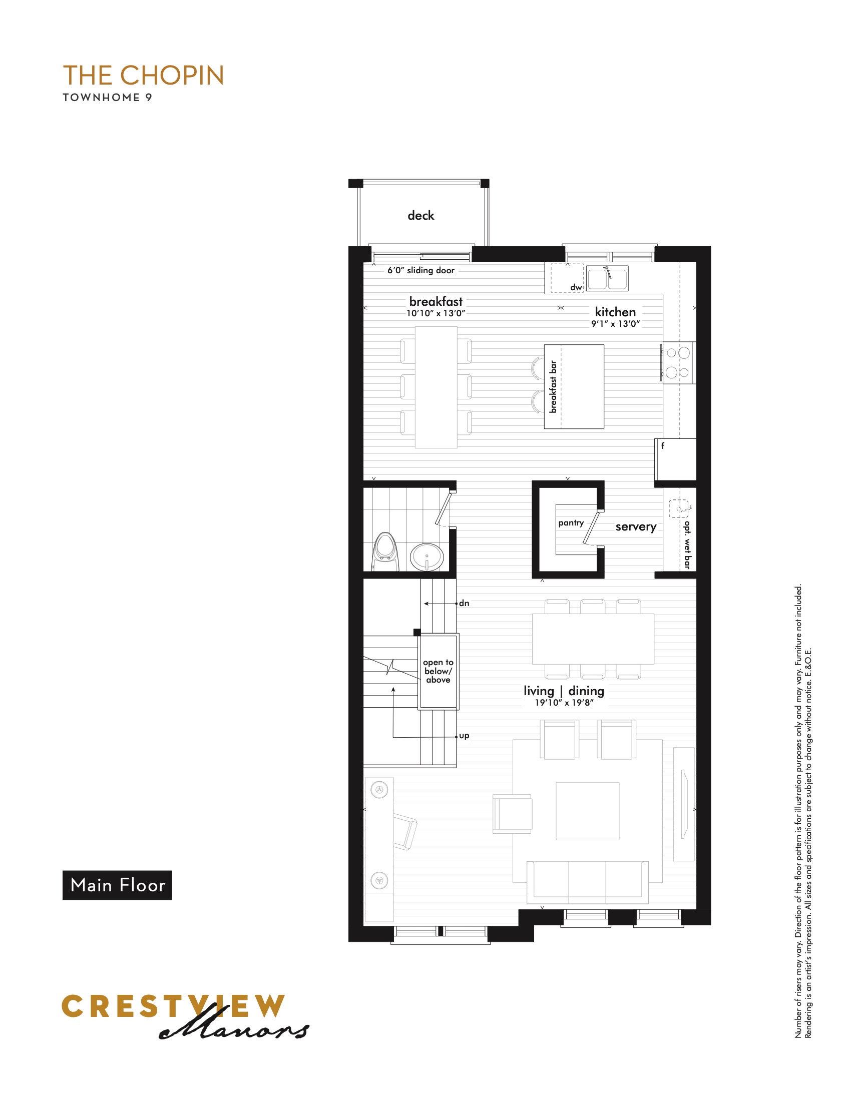 The Chopin - Main Floor floor plan