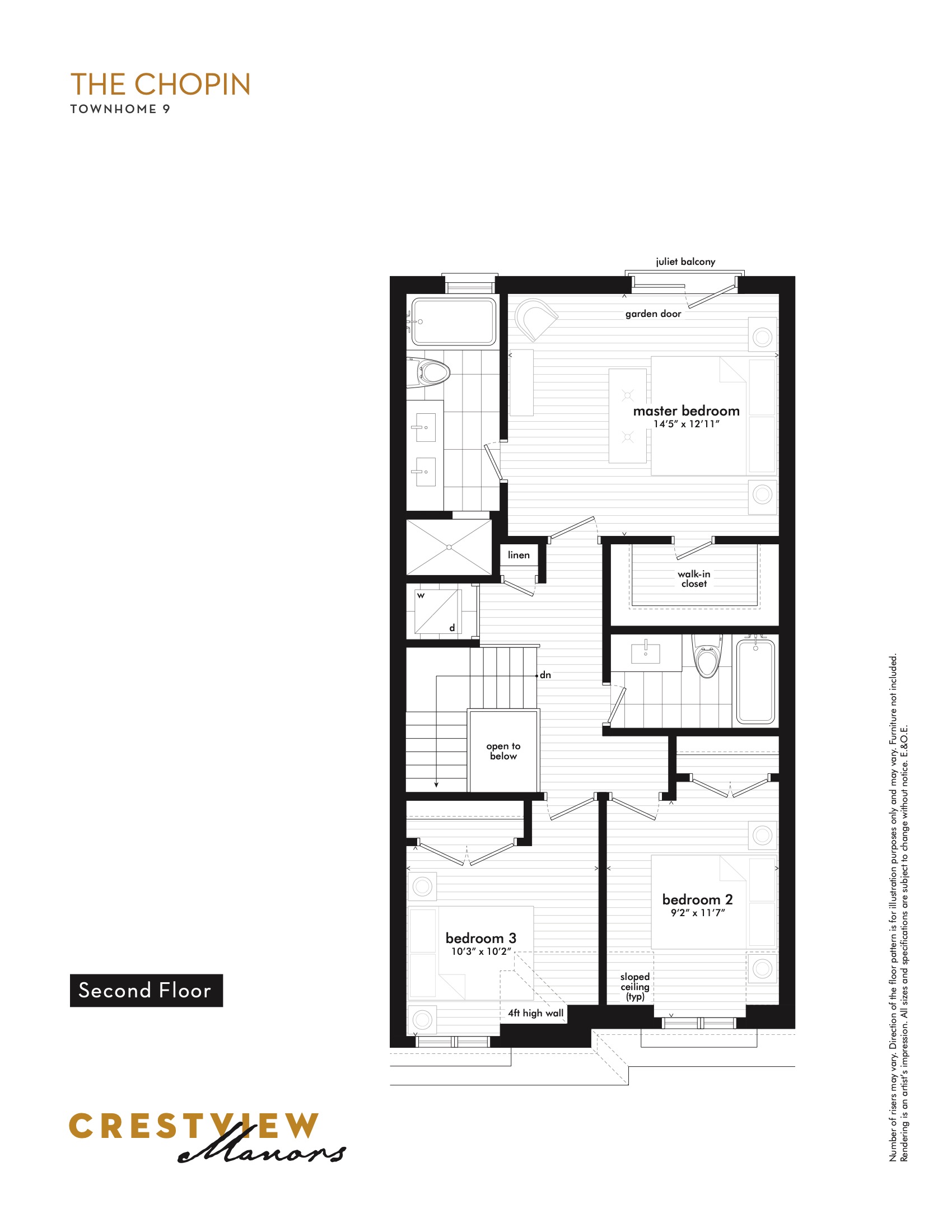 The Chopin - Second Floor floor plan