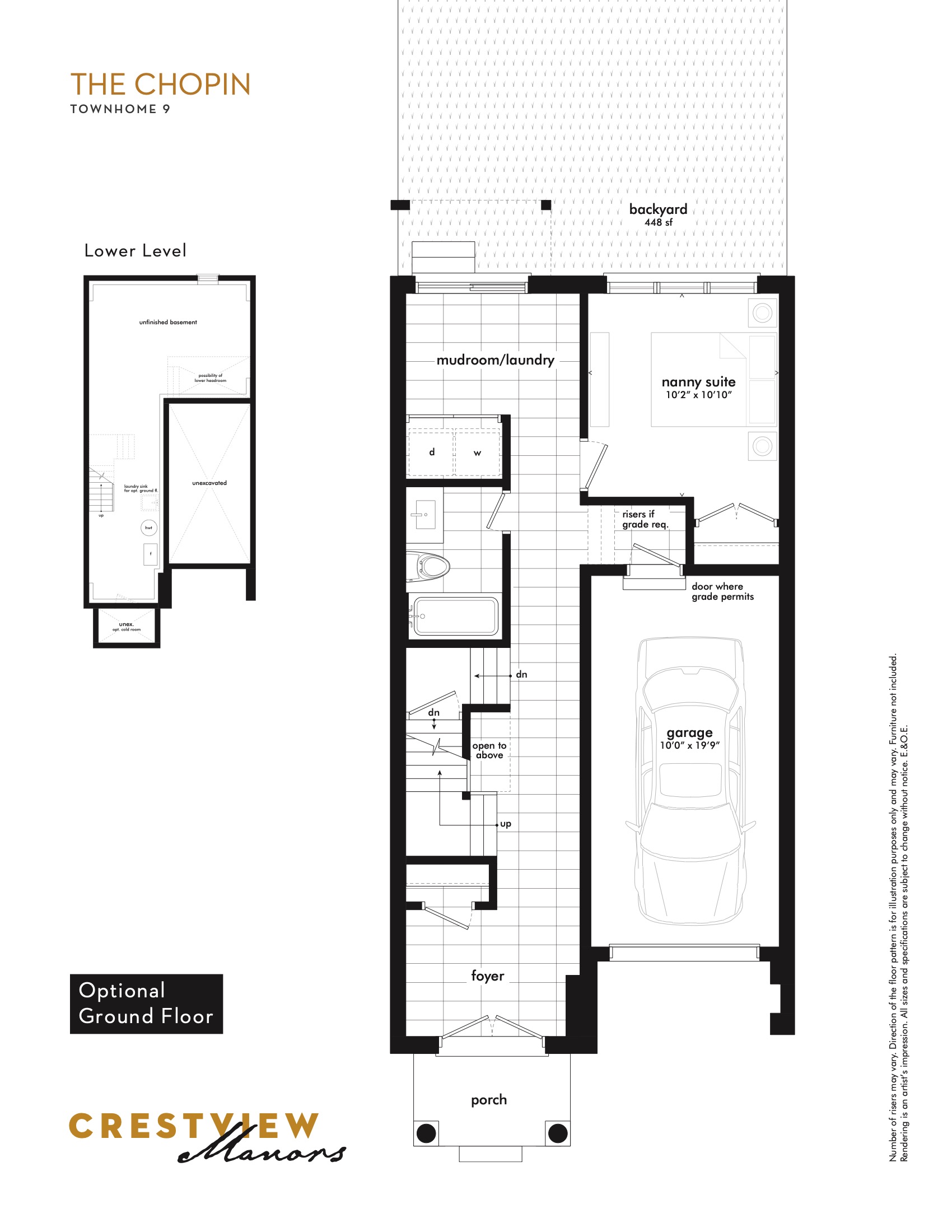 The Chopin - Optional Ground Floor floor plan