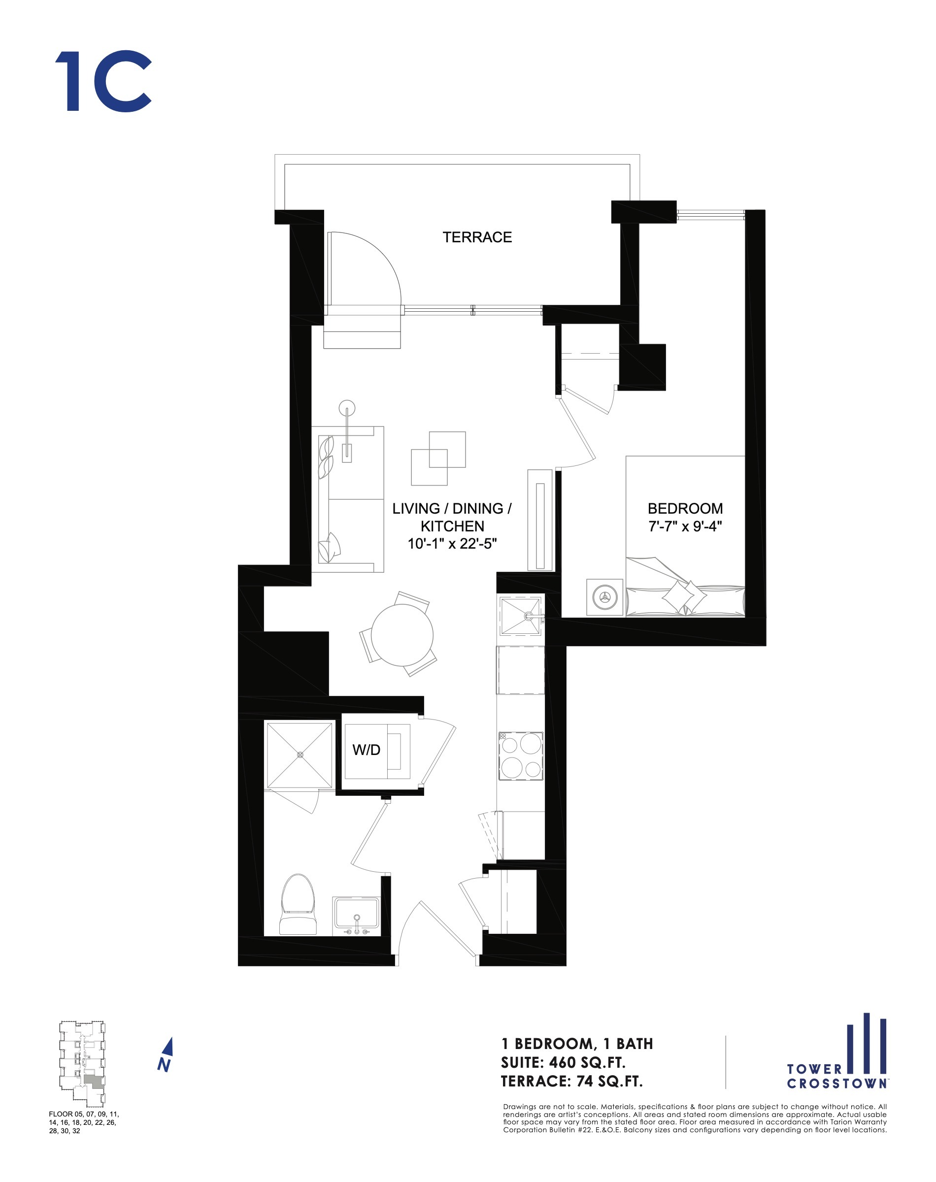 1C floor plan
