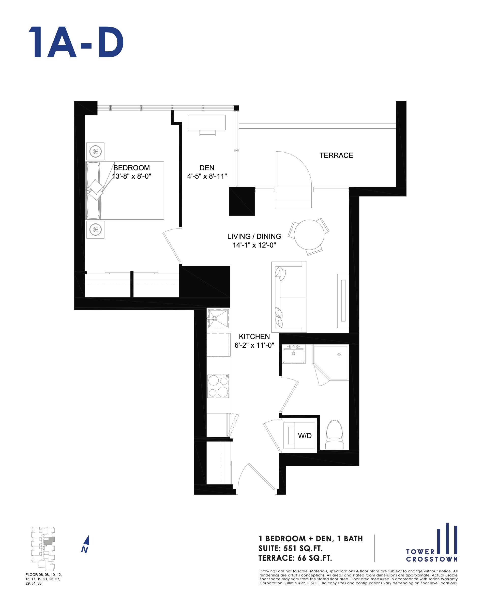 1A-D floor plan