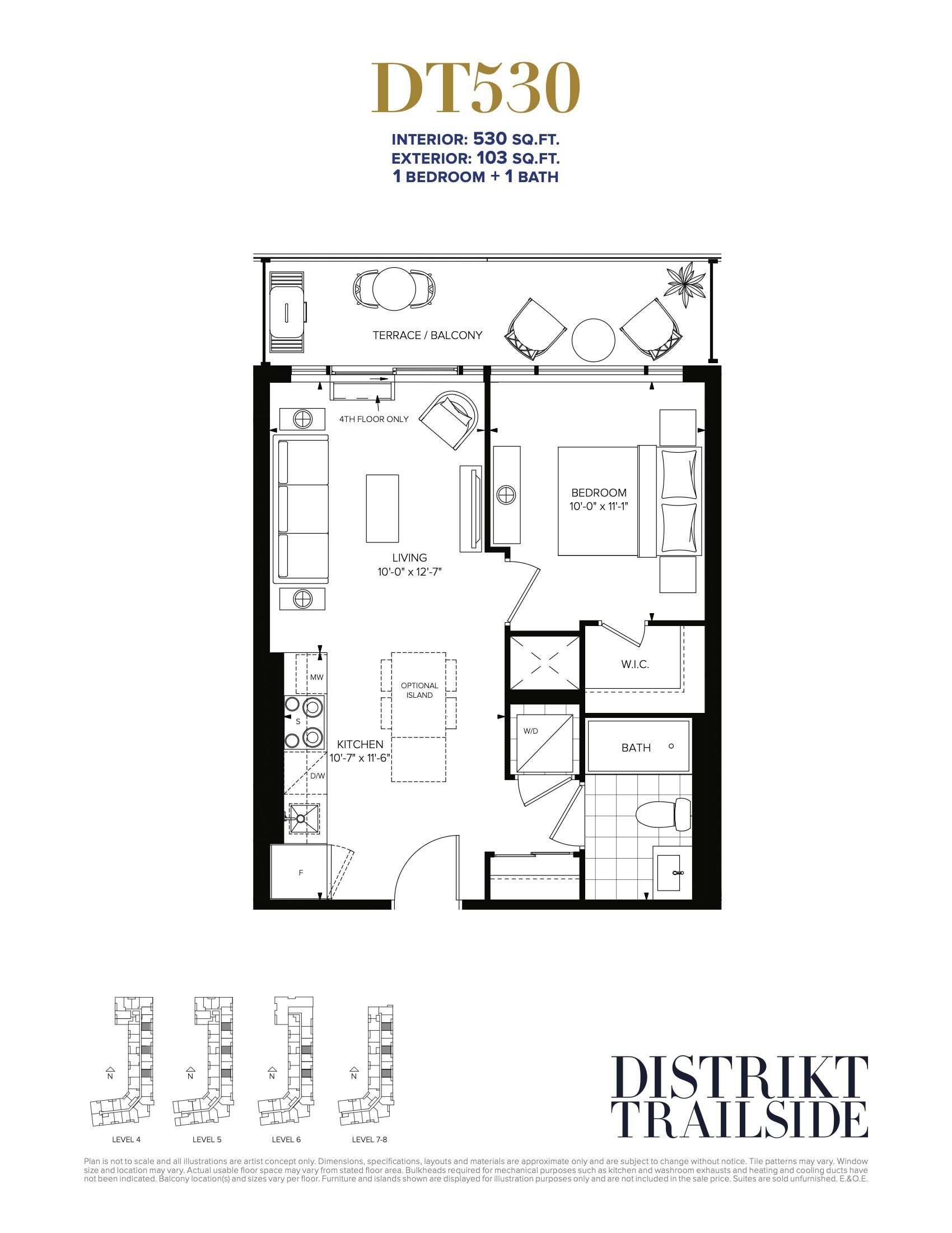 1B floor plan