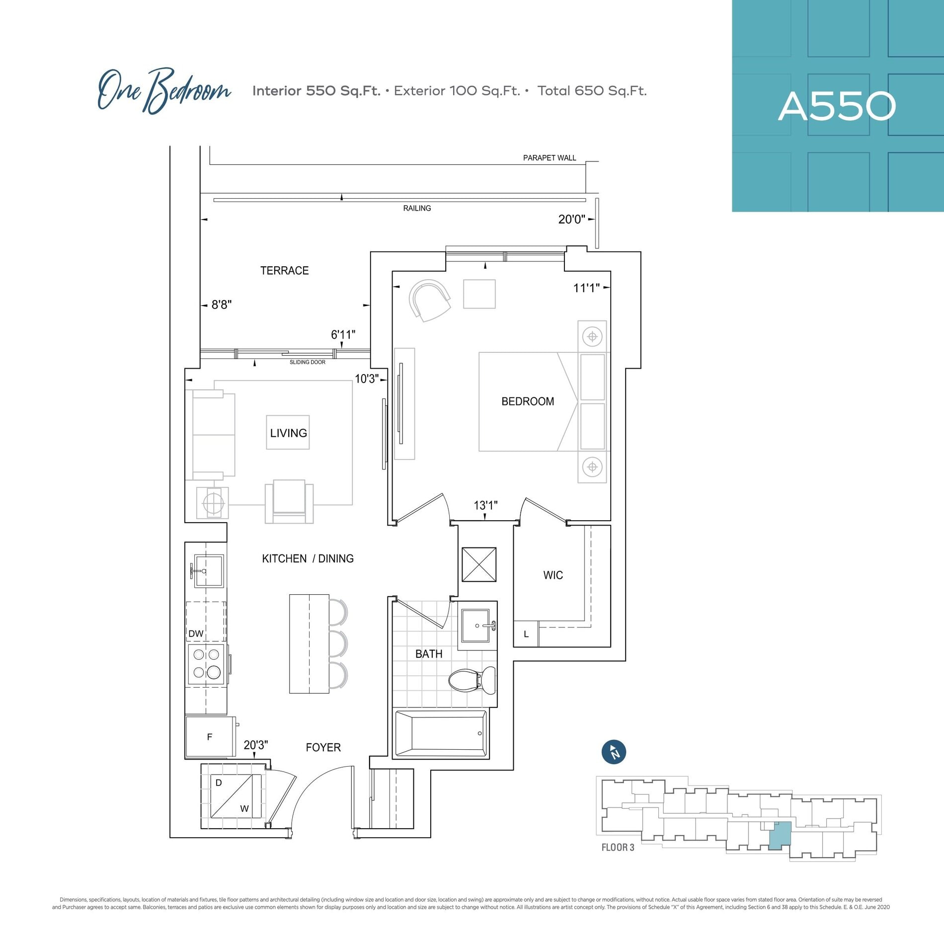 A550 floor plan