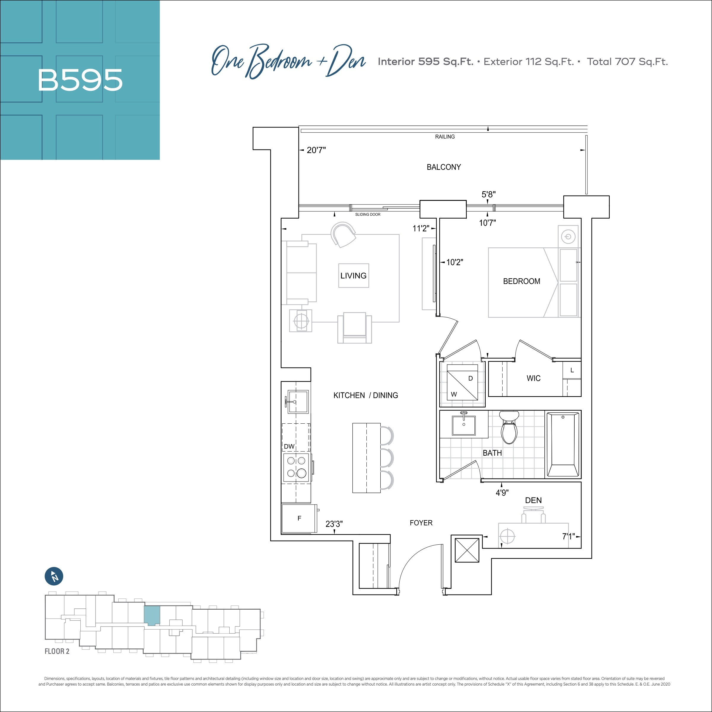 B595 floor plan