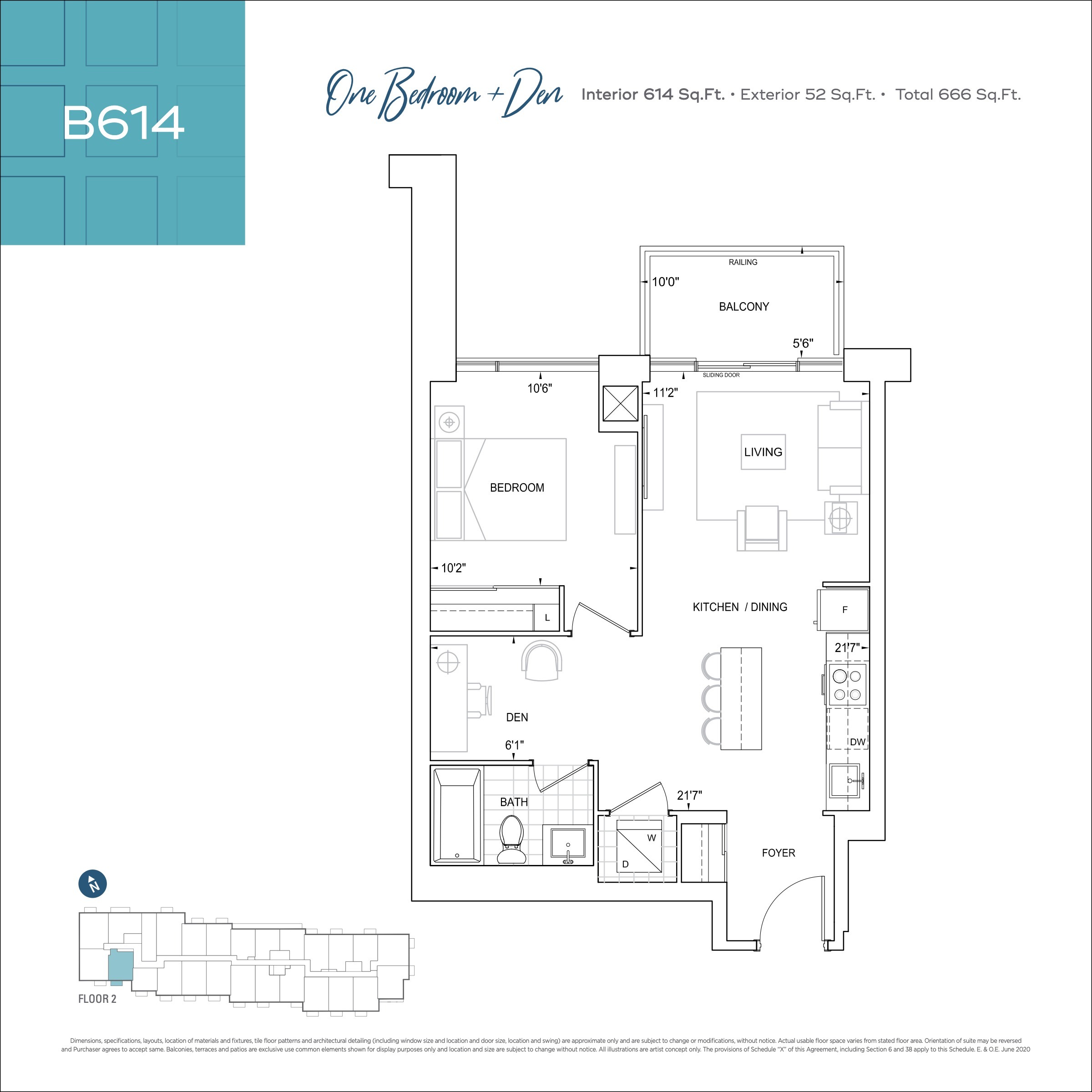 B614 floor plan