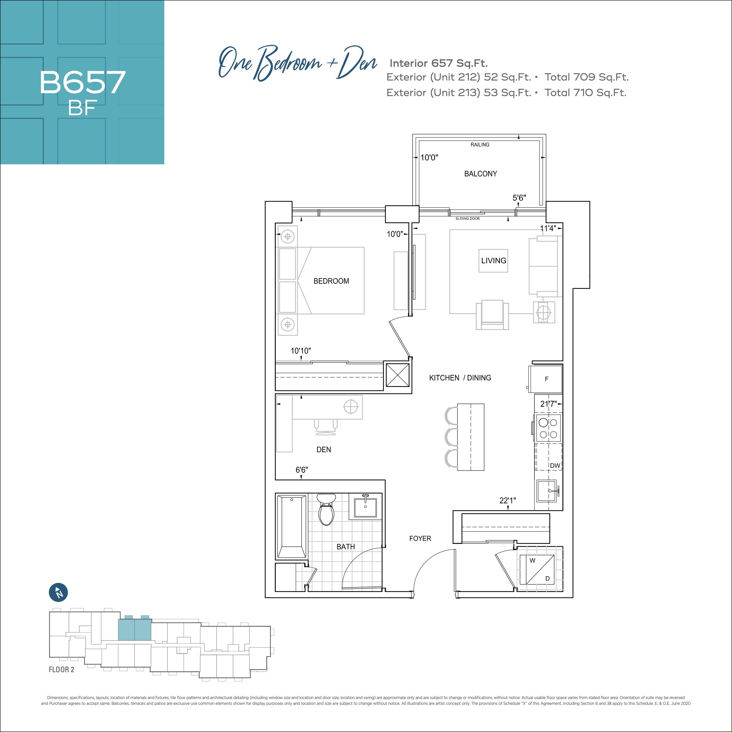 B657 BF floor plan
