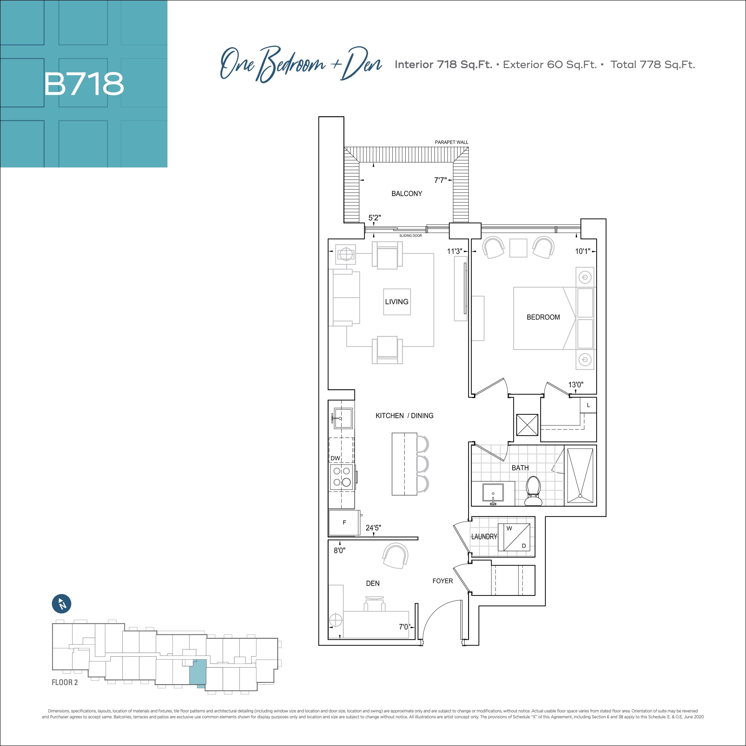 B718 floor plan