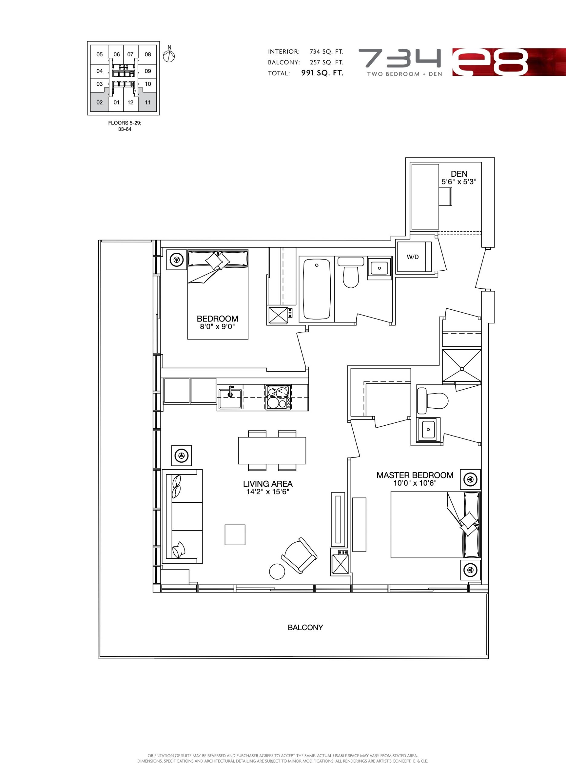 734 floor plan