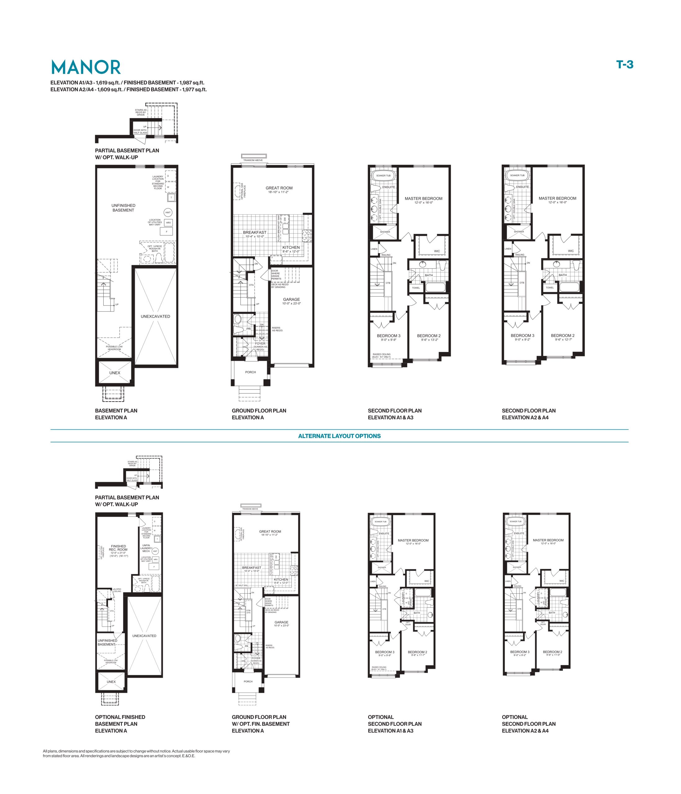 Manor floor plan